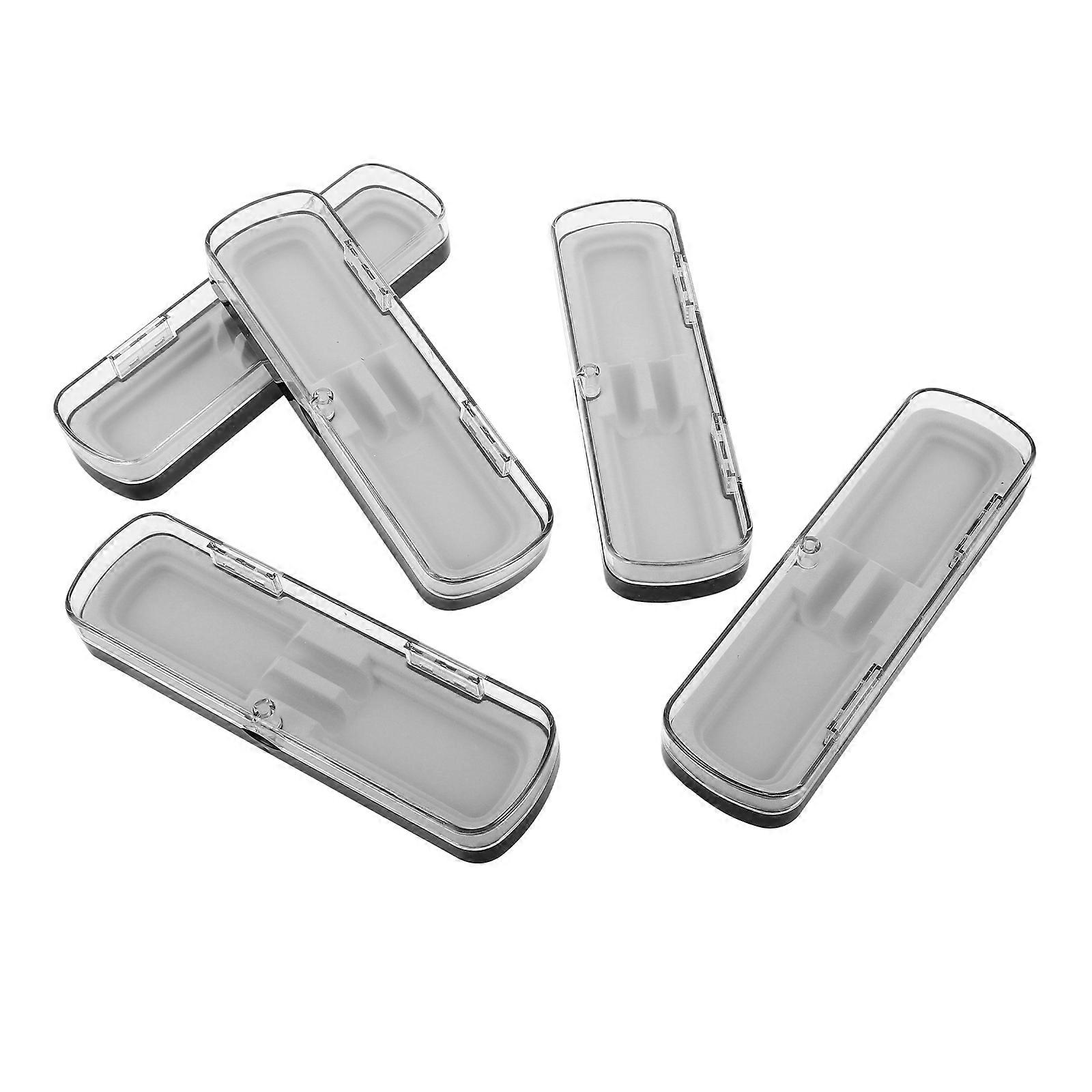 Clear Plastic Pencil Box Pen Case for Storage Use 15Pcs Collection