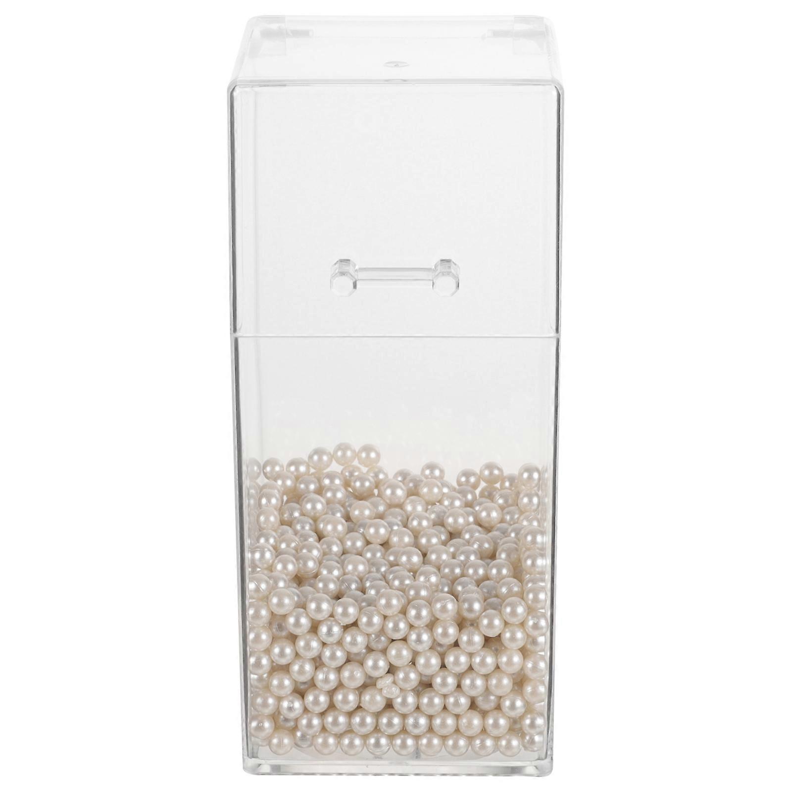 Makeup Brush Storage 2Pcs Rectangular Holder Made Of Acrylic Great For Easy Access And Space Saving Organization