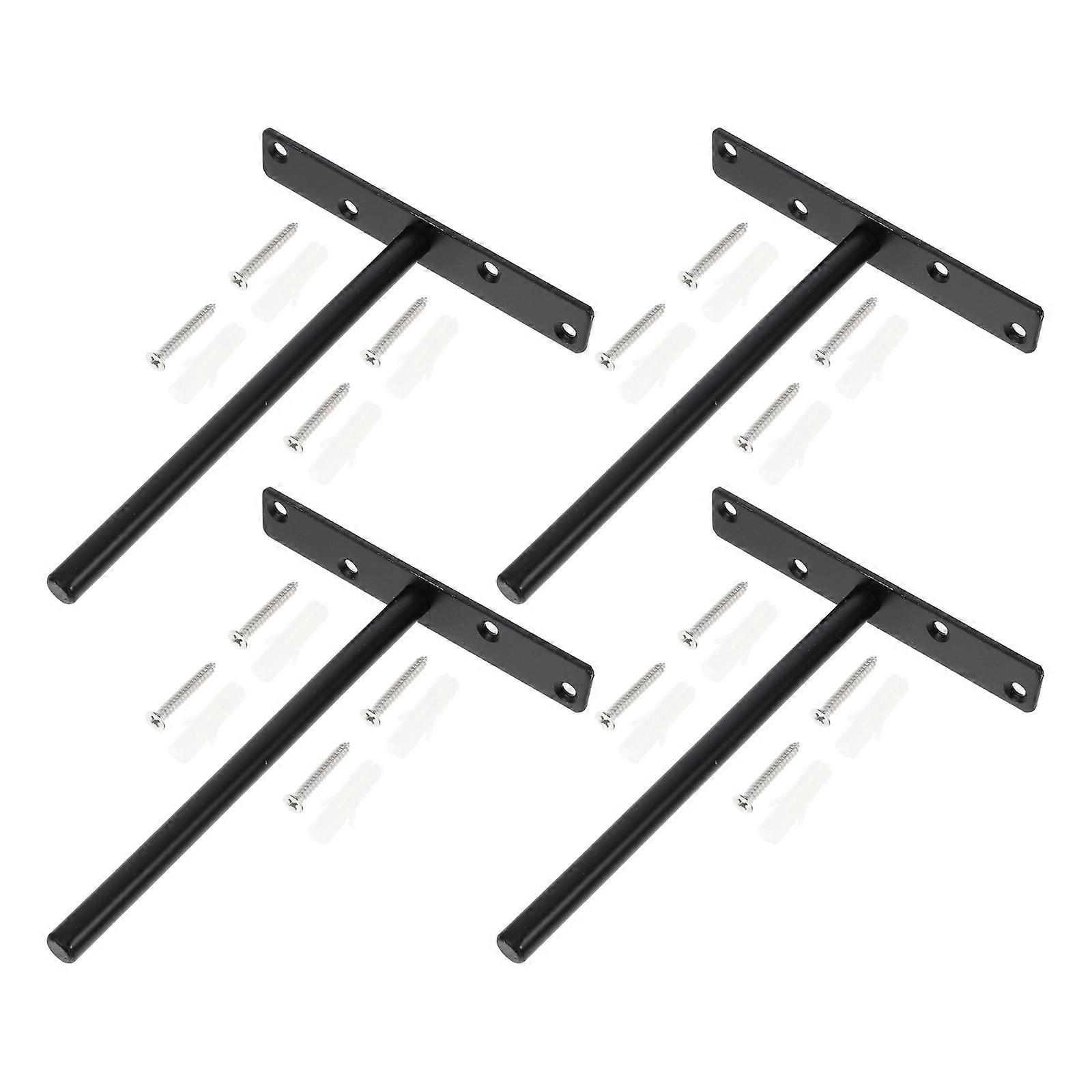 Iron Shelf Support Rack Heavy Duty Shelf Bracket for Home 4Sets