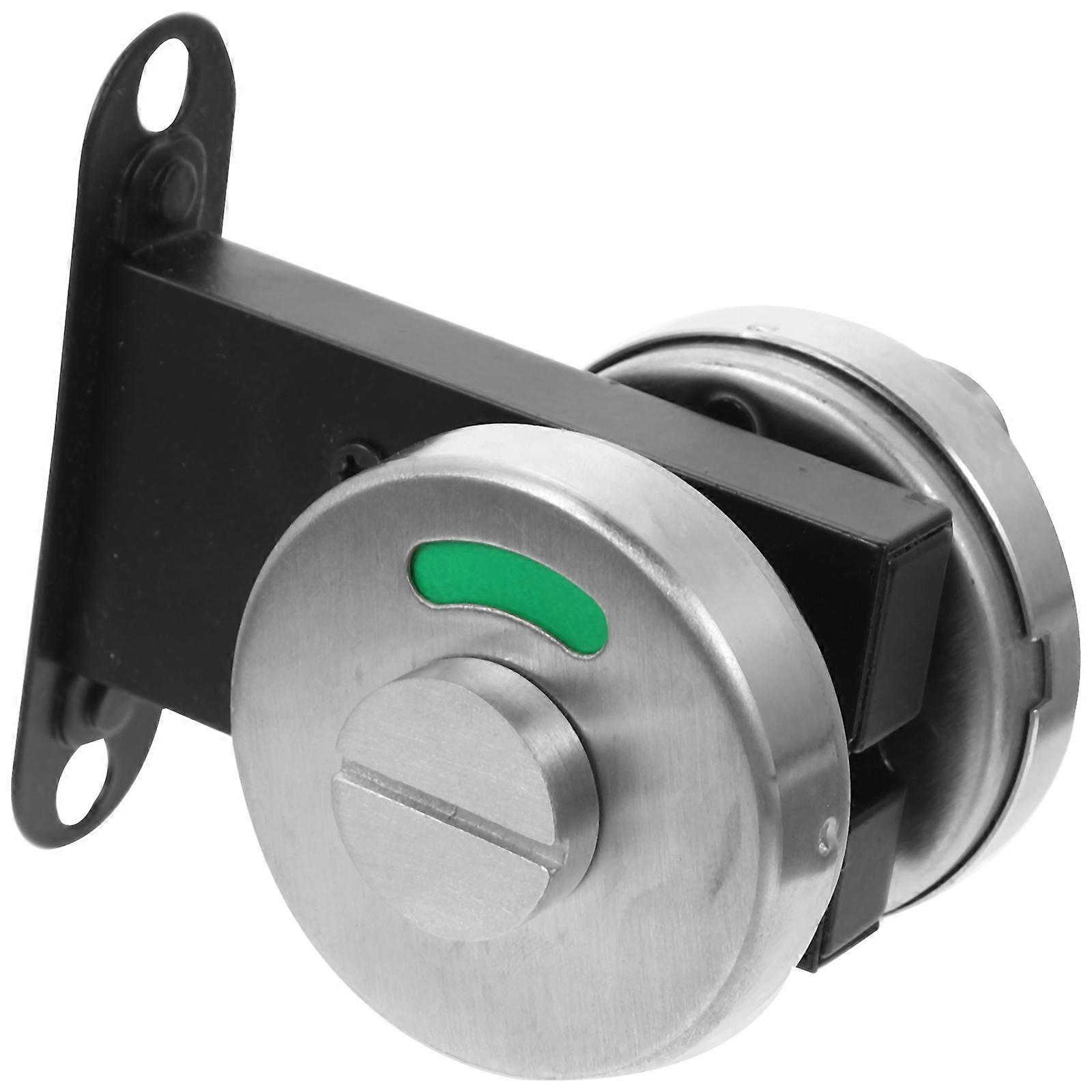 Restroom Door Lock Latch 2Pcs With Green Red Indicator For Commercial Users 7.80X7.70X2.20Cm Efficient And Convenient