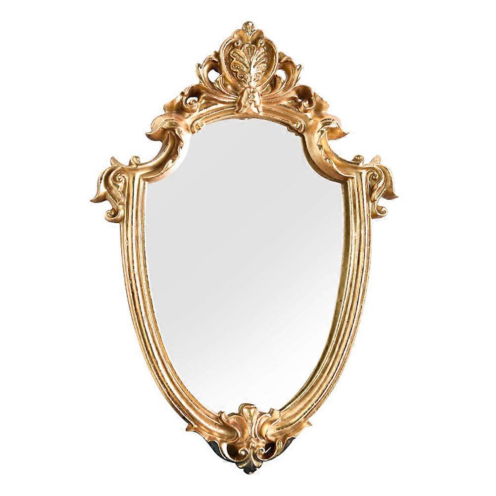 Golden Vintage Decorative Mirror for Makeup 3Pcs Set