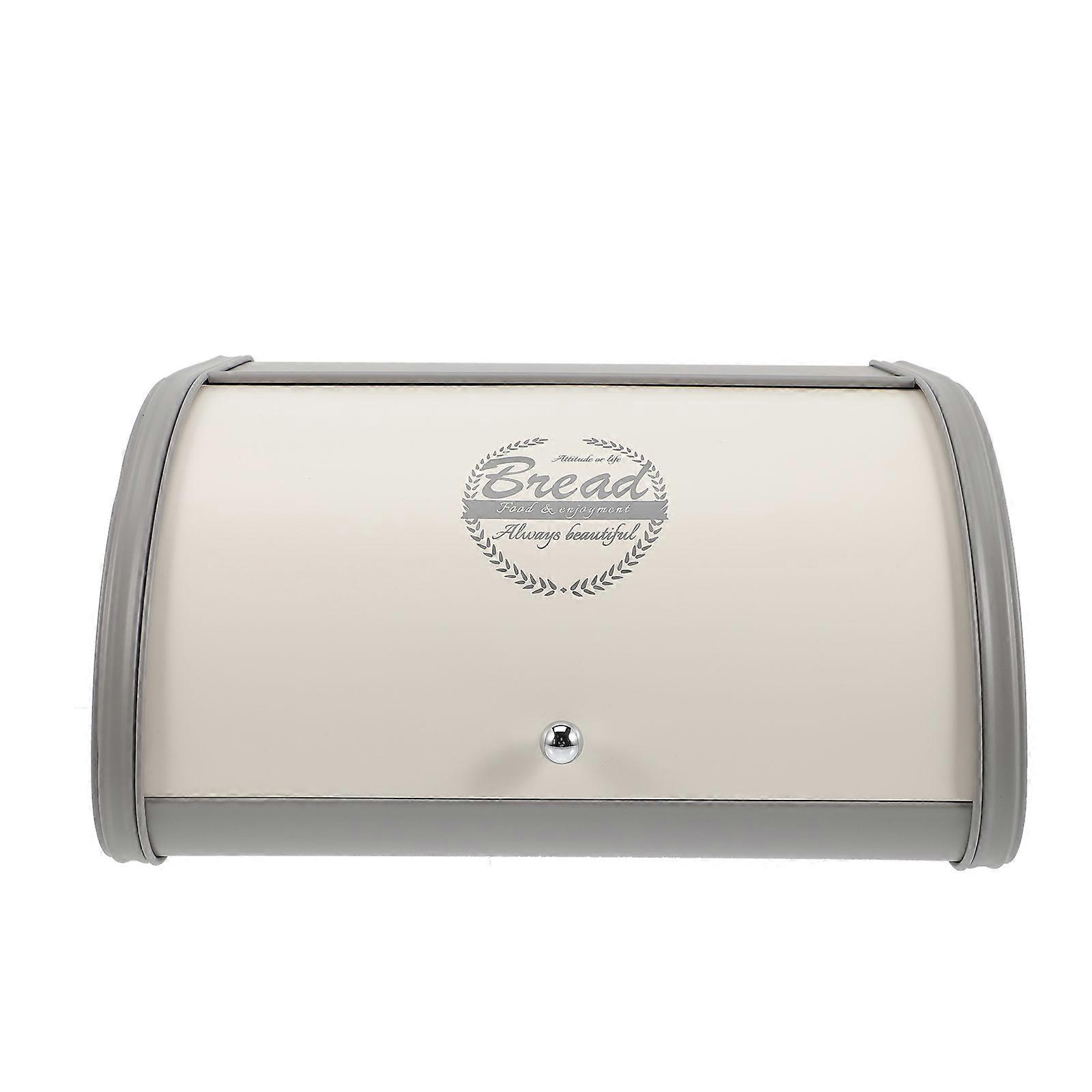 Corner Bread Box for Kitchen Counter Metal Bread Holder 2Pcs