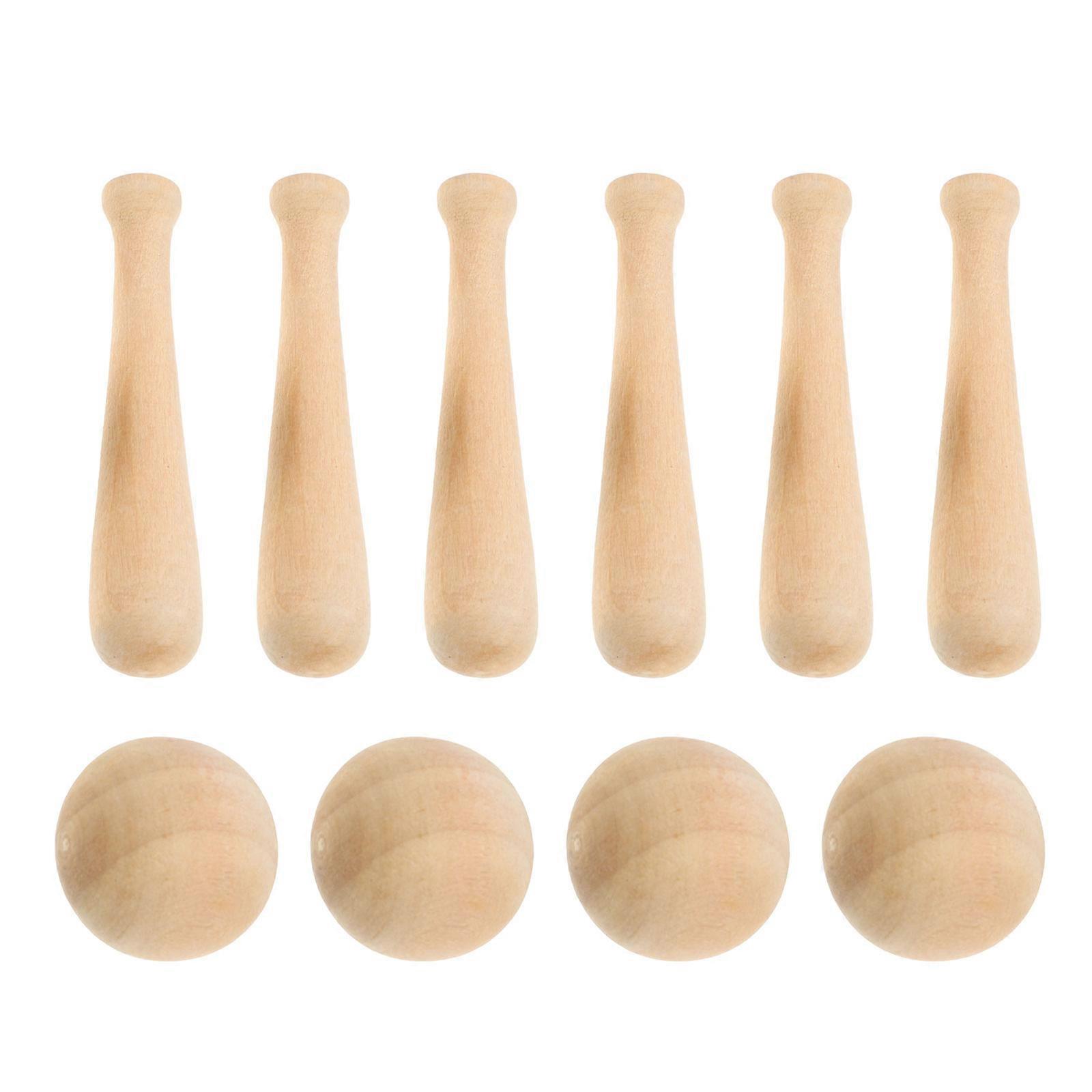 Mini Wood Craft Ornament Baseball Bat for DIY Projects 90Pcs