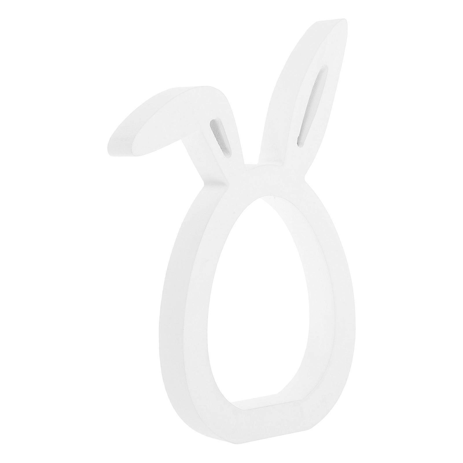 Bunny Figurine For Spring Parties Unique Design Curved Ears 1Set