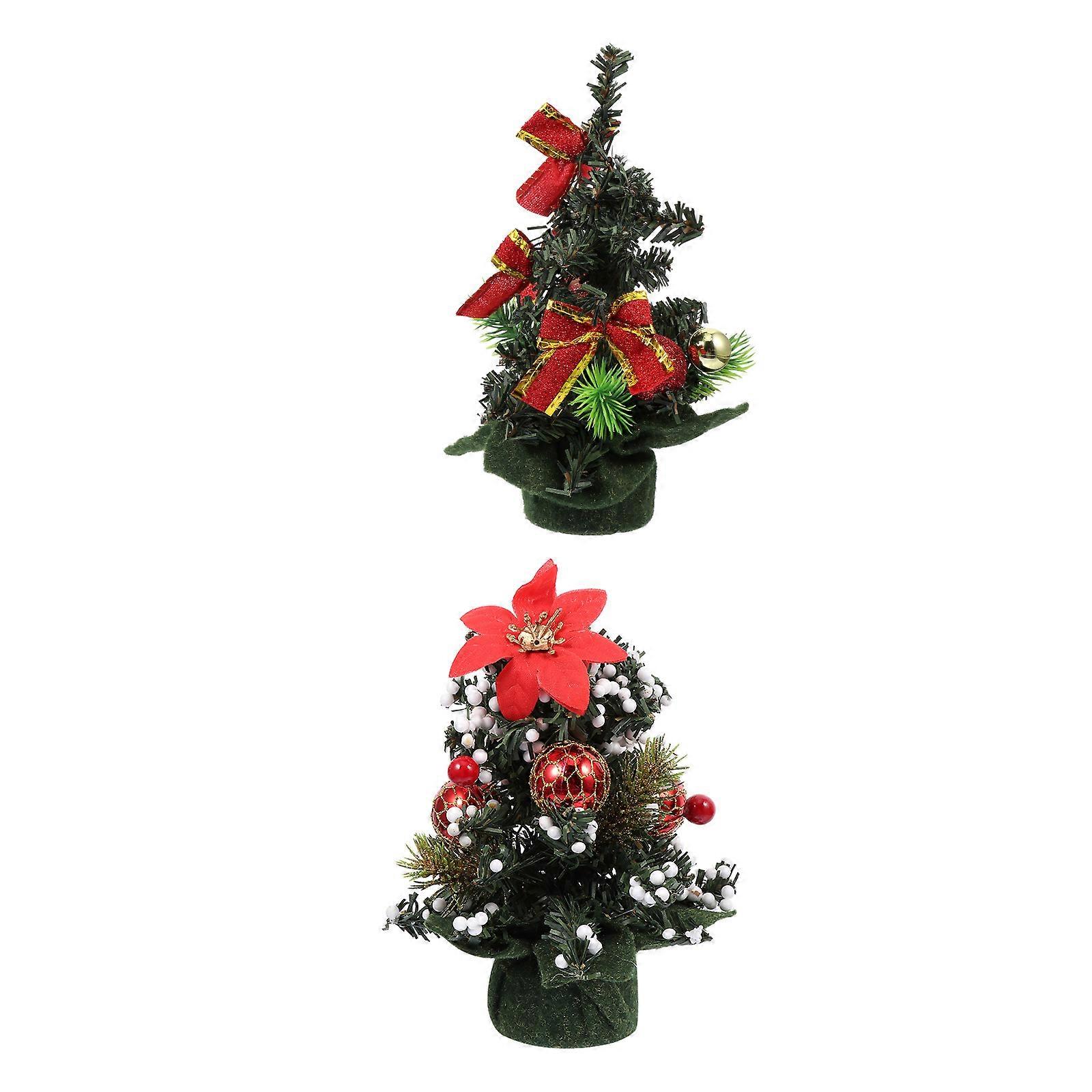 Christmas Decorative Tree Adornment Made of Plastic with 4Pcs Set