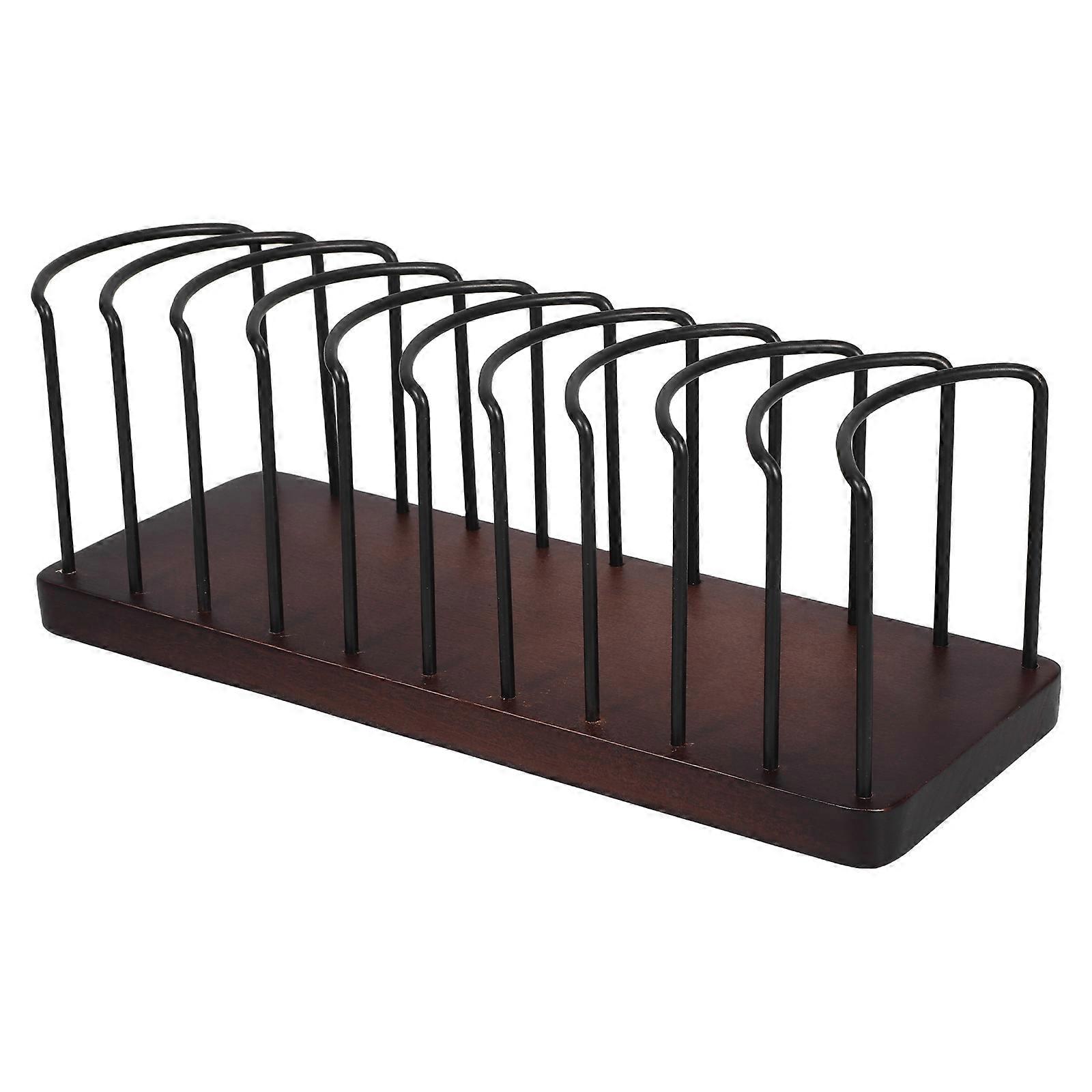 Hat Display Stand Wood Organizer for Caps 2Pcs Vertical Rack