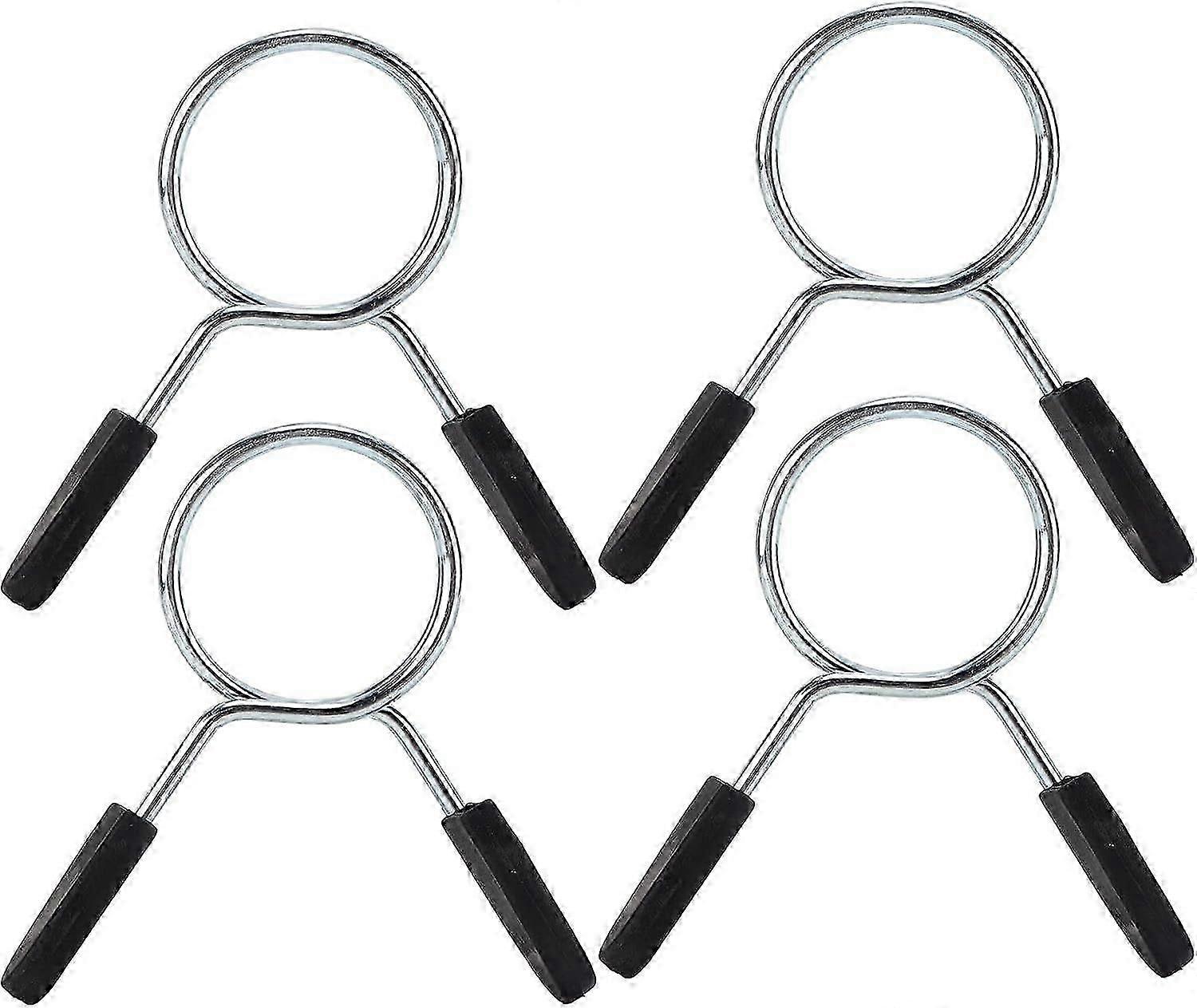 2025 Latest Model  Barbell Spring Clip, 4 Pcs 24mm / 48mm Barbell Clamp Spring Collar Clip Dumbbell