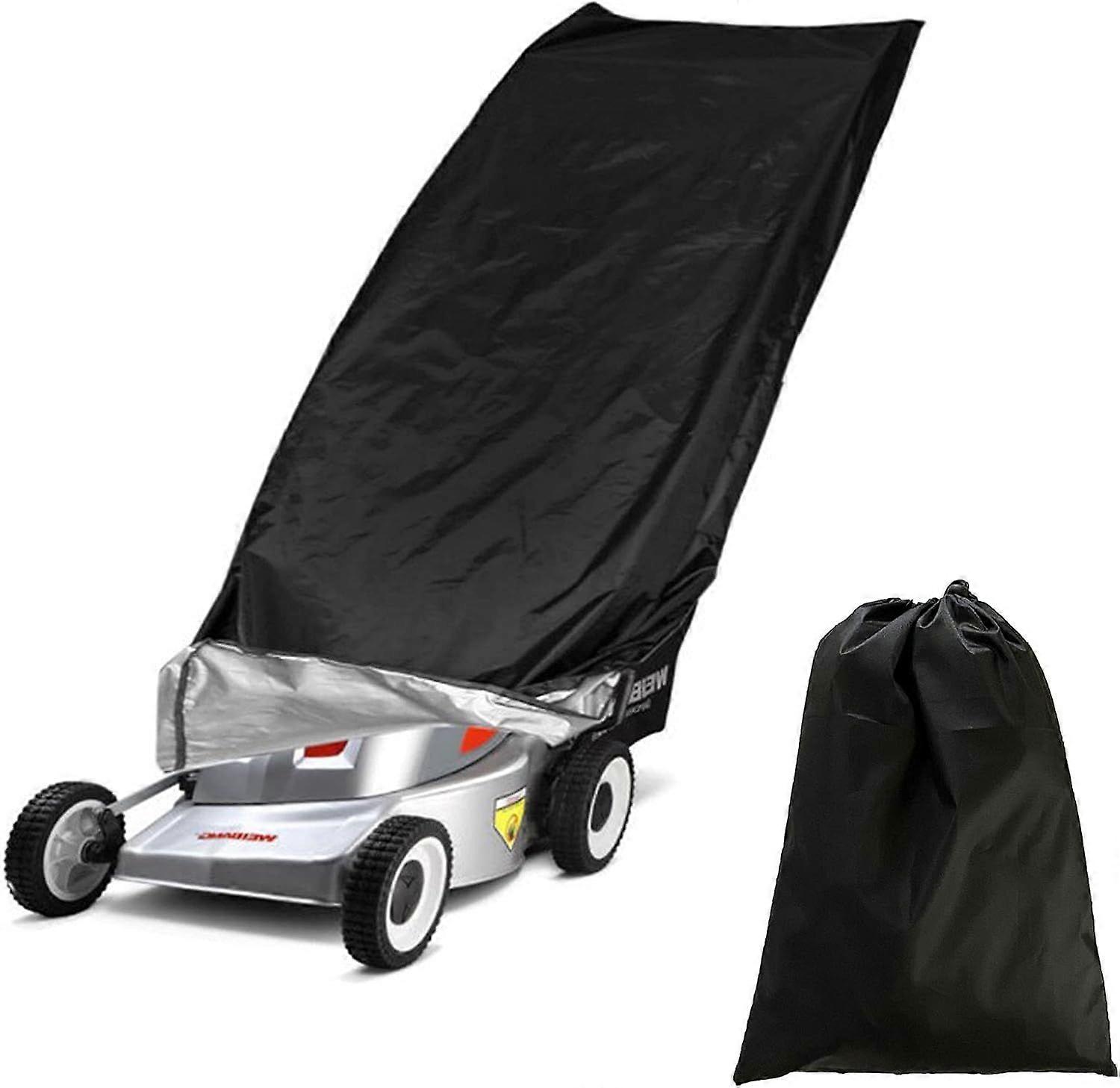 Universal Lawn Mower Cover, 210D Waterproof, with Drawstring and Storage Bag