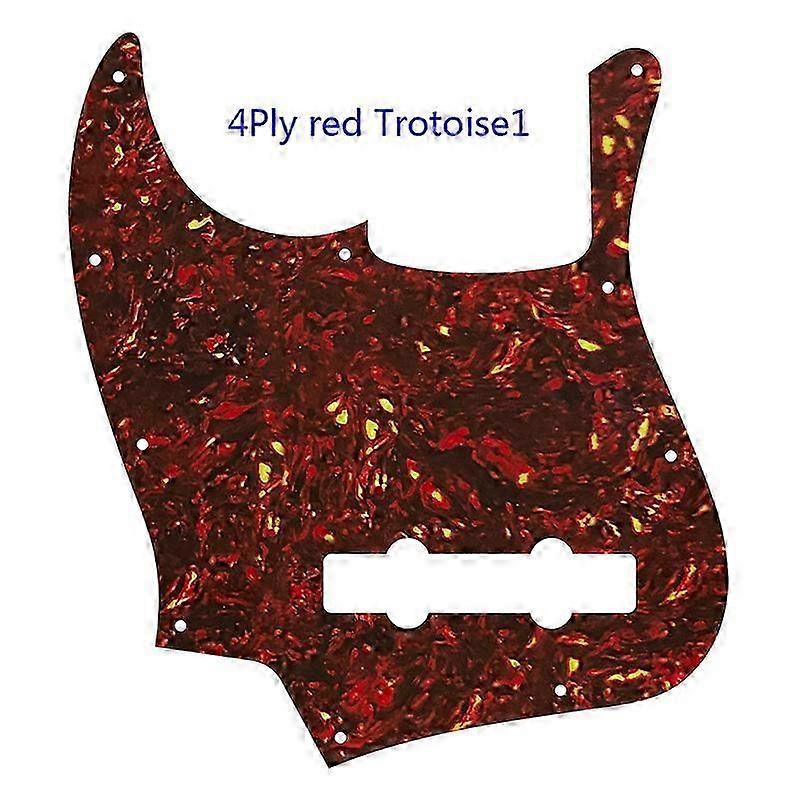 Custom Quality Pickguard -For Left Handed US 10 Holes 5 String Jazz Bass Guitar Pickguard Scratch Plate Multicolor Choice 26s