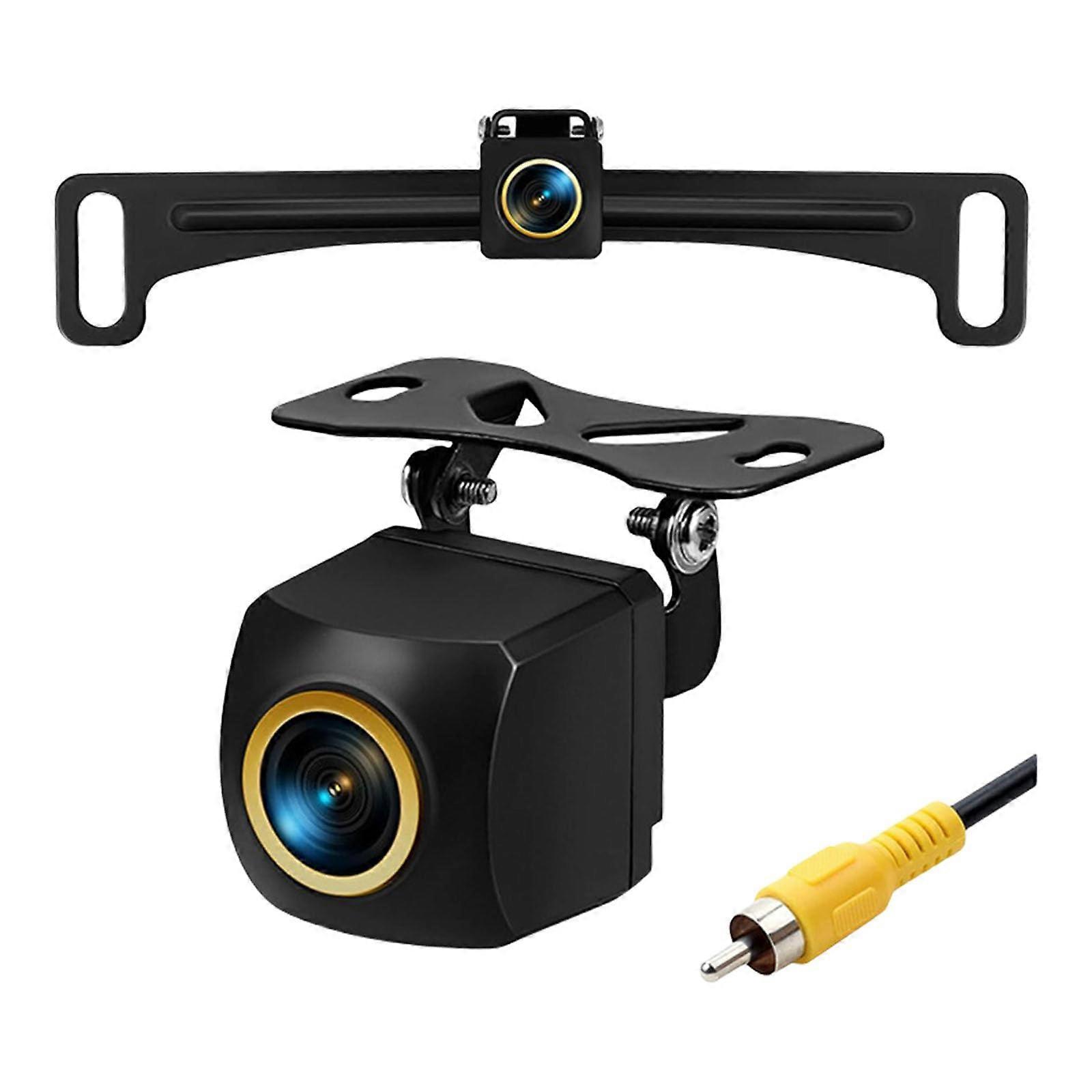 Car Reverse Rear View Camera 1080P HD License Plate Mount Backup Camera For US License Plate Bracket
