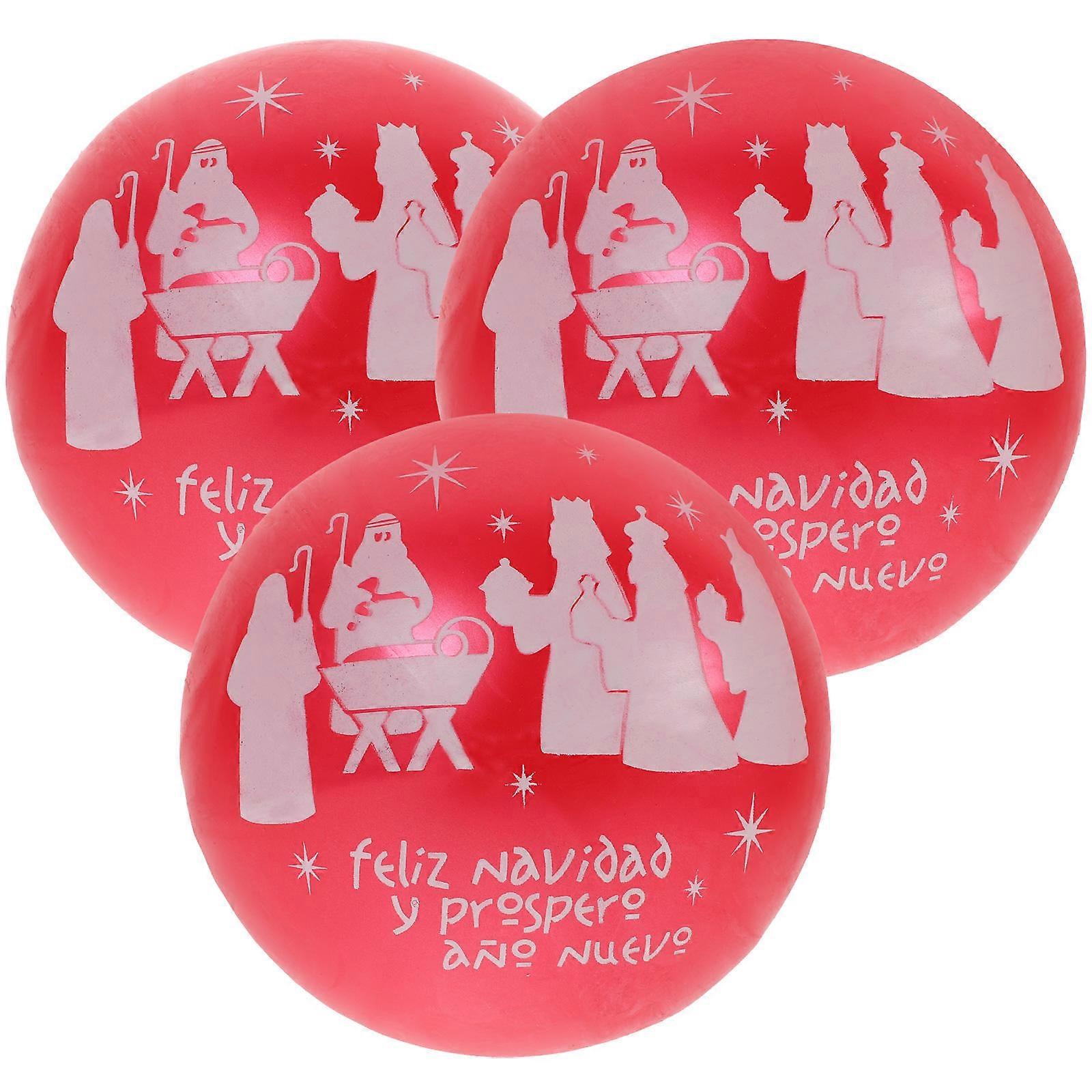 PVC Inflatable Toy Balls 3Pcs For Kids Ideal For Bouncing Catching And Enjoying Outdoor Fun In 25CM Size