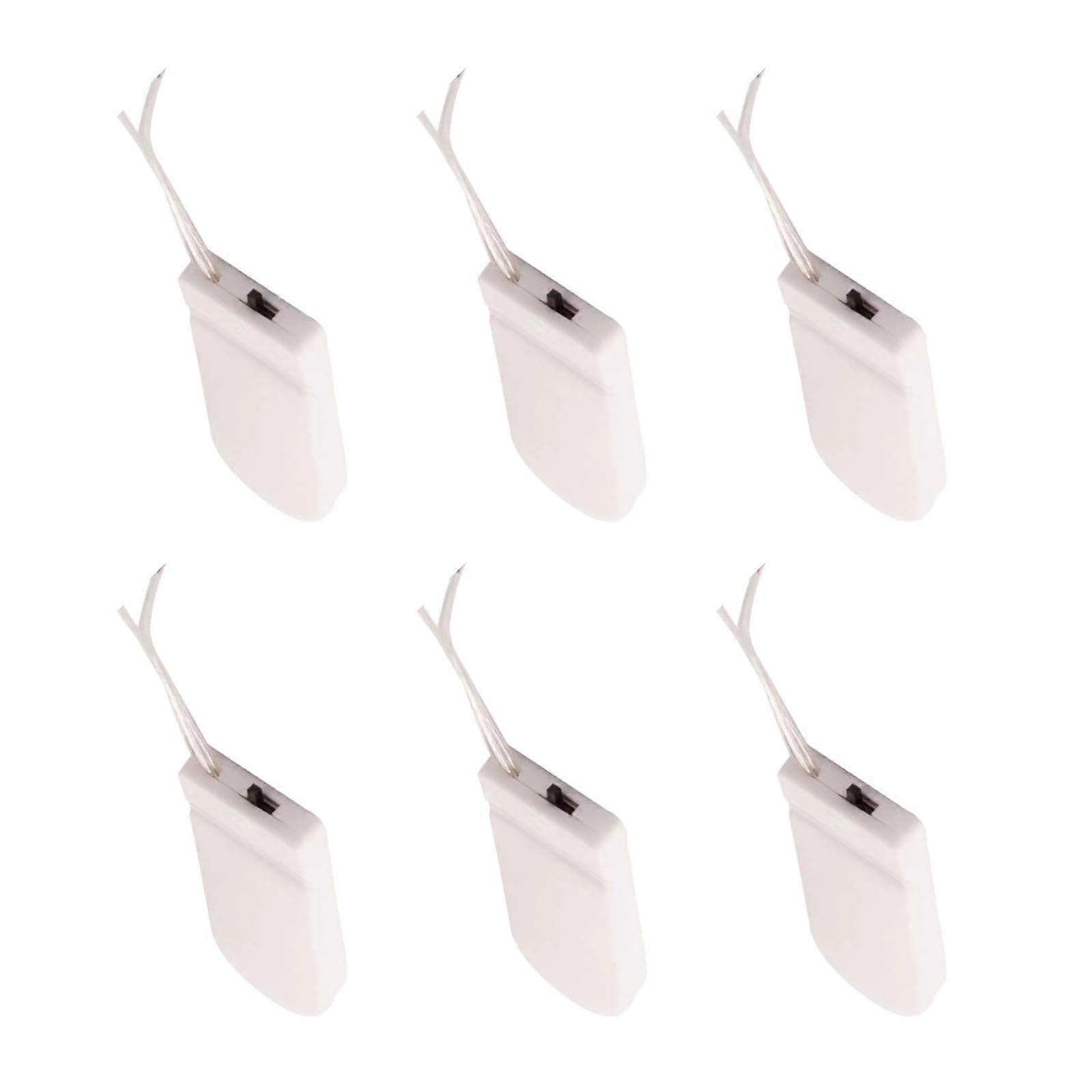 6pcs Battery Holder With On Off Power Button Case For Electronics Battery Box Power Switch Battery Holder For Projects