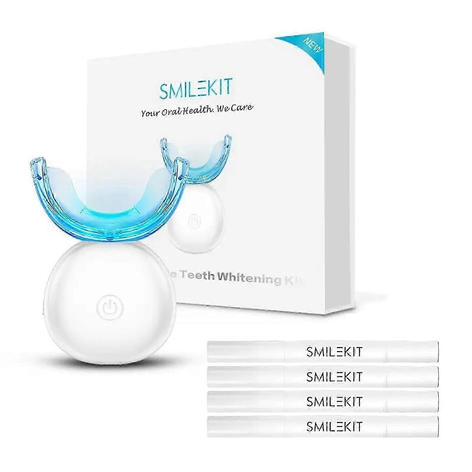 HealRay Dispositivo di sbiancamento dei denti a luce rossa e LED Tecnologia a infrarossi per un sorriso radioso e gengive sane (bianco)