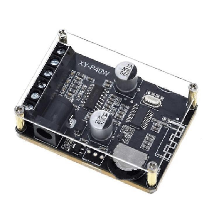 30W/40W Stereo Bluetooth Power Amplifier Plate 12V/24V High Power Module With Acrylic Shell 30W/40W With Acrylic Shell