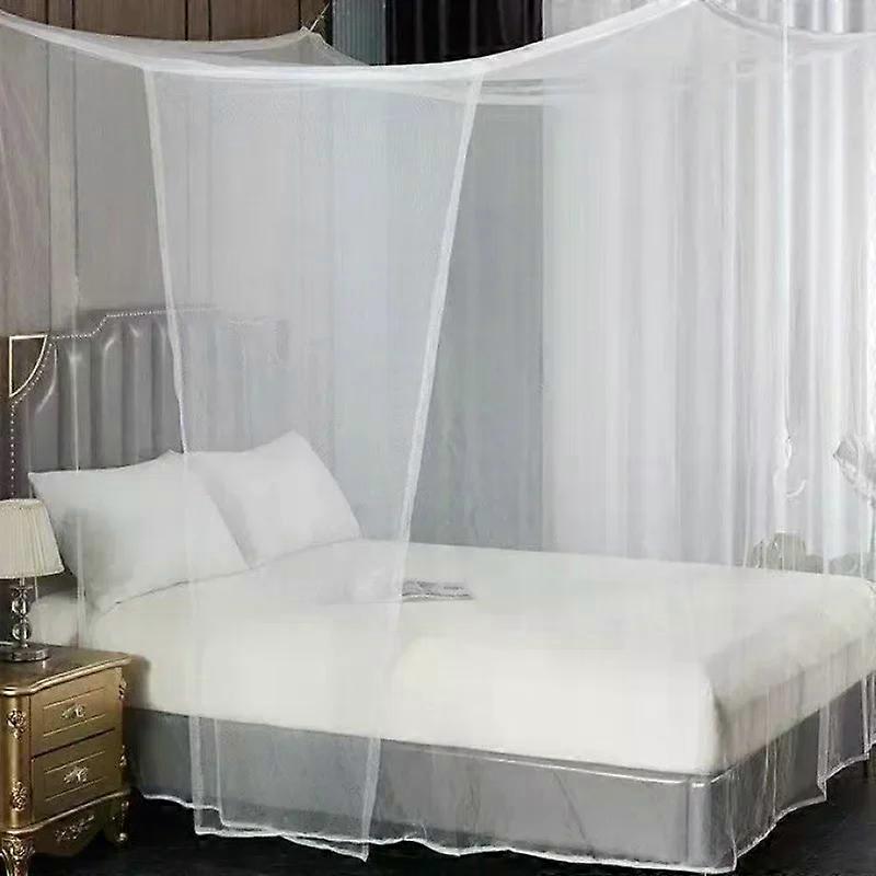 1pcs Moustiquaire Canopy White Four Corner Post Student Canopy Bed Mosquito Net Netting Queen King Twin Size