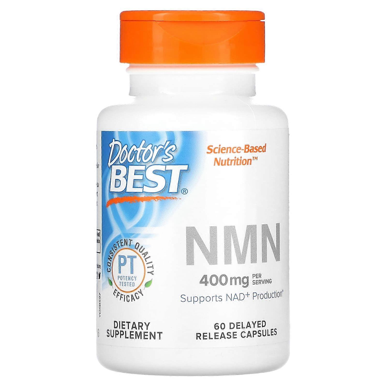 NMN, 400 mg, 60 Delayed Release Capsules (200 mg per Capsule)