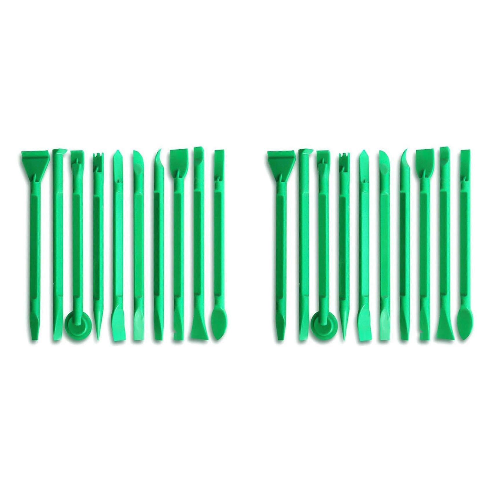 2X 10 in 1 Double Head Plastic Pry Opening Tool Spudger for Mobile Phone Laptop PC Assemble Disassemble