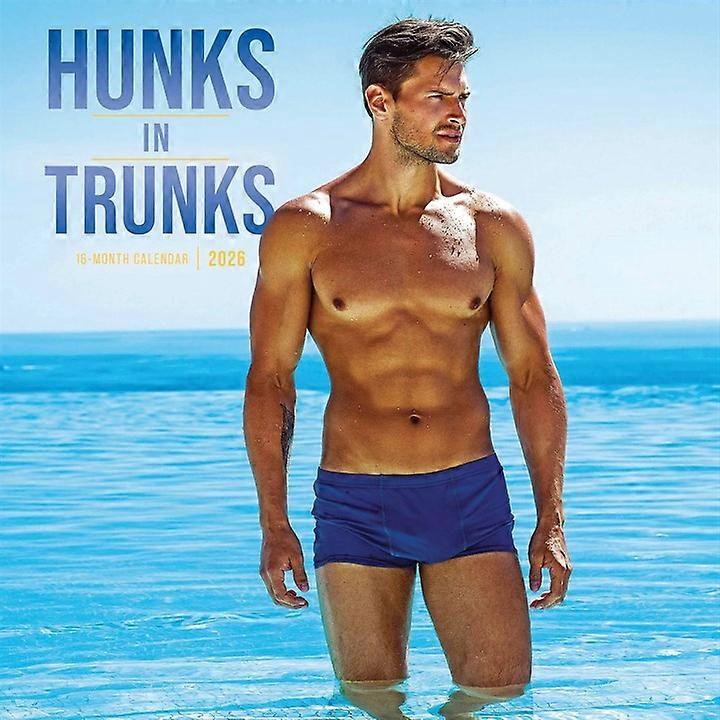 Carousel Calendars Hunks In Trunks Calendar 2026