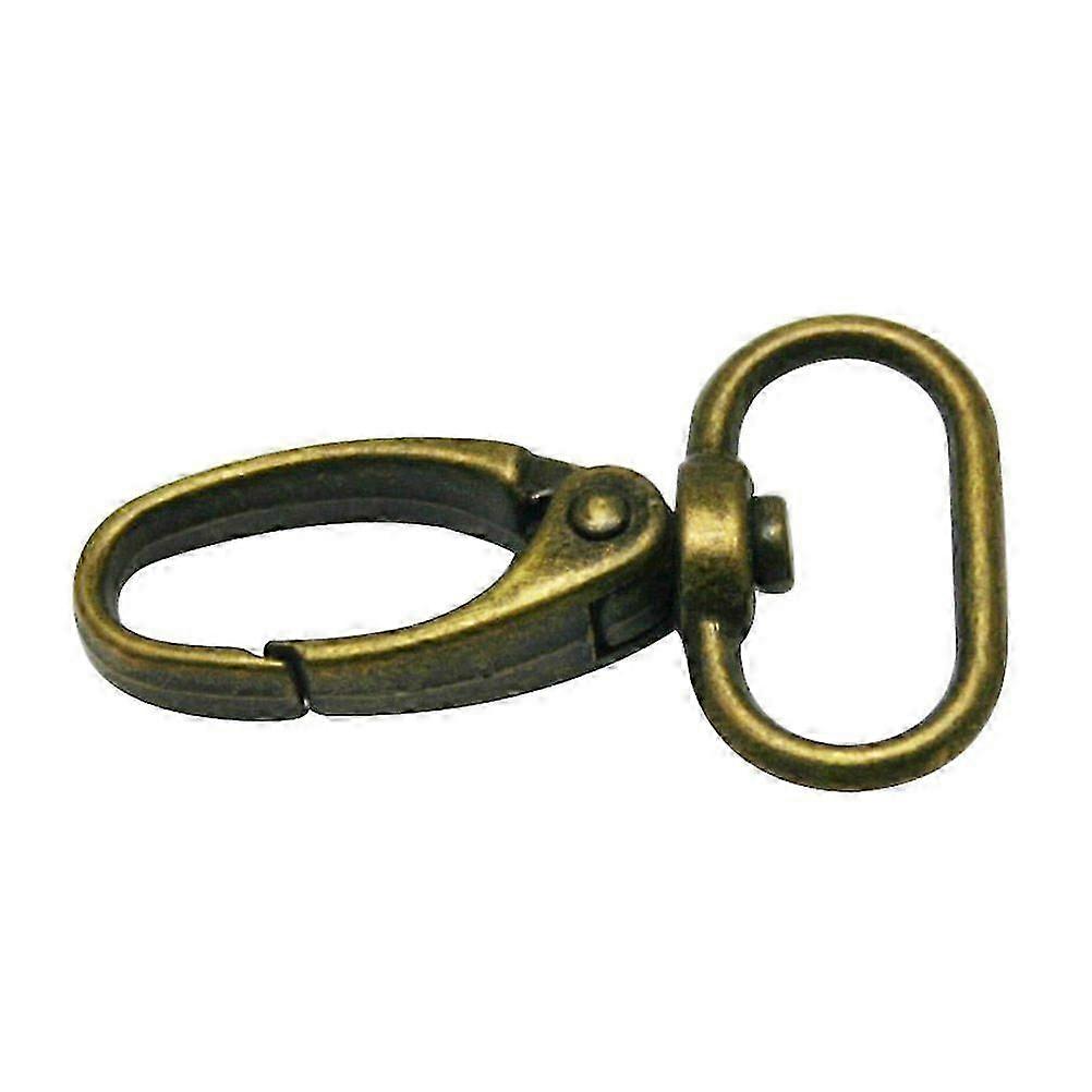 20pcs Bronze Oval Swivel Lobster Snap Clasp Hooks