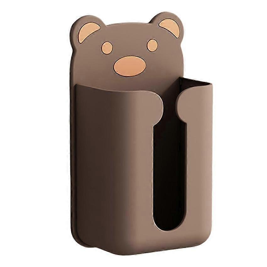 Wall Mounted Tissue Box Holder for Bear Design Storage Case