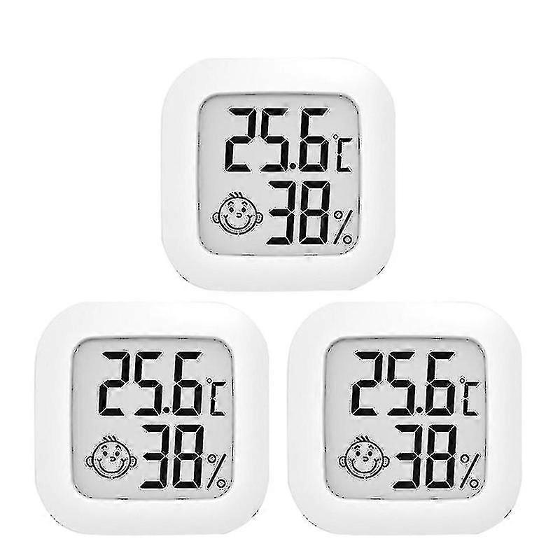 3 Pack, Digital Indoor Thermometer Hygrometer, Room Humidity Gauge Meter for Home