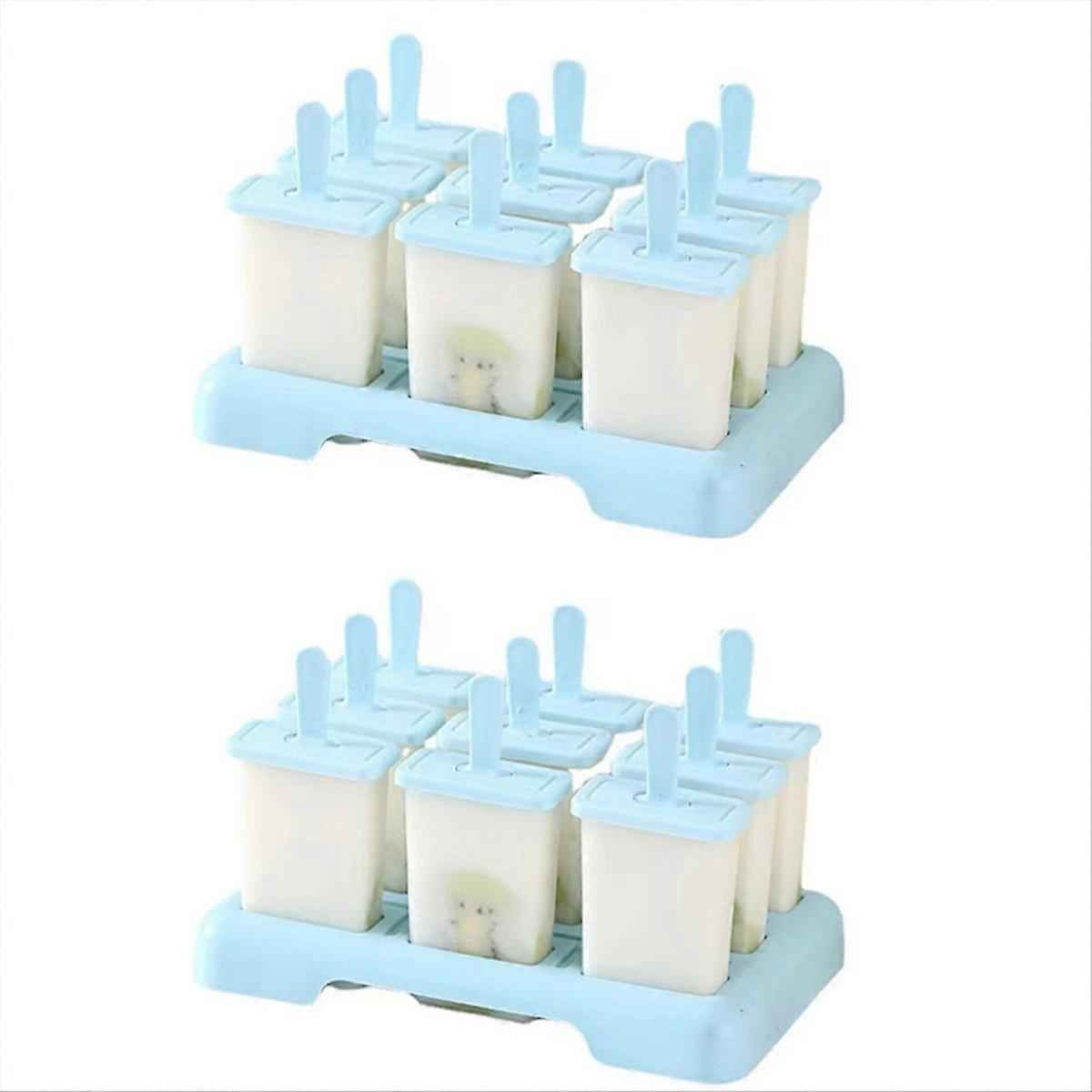 Ice Cream Popsicle Mold, DIY Ice Cream Maker, Popsicle Mold Blue