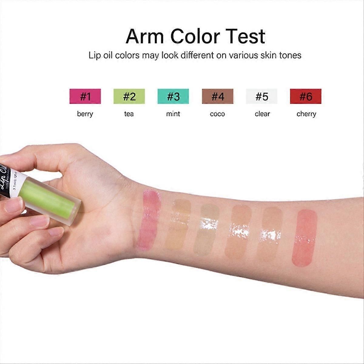 lakerain Crystal Jelly Hydrating Lip Glow Oil,4 coco