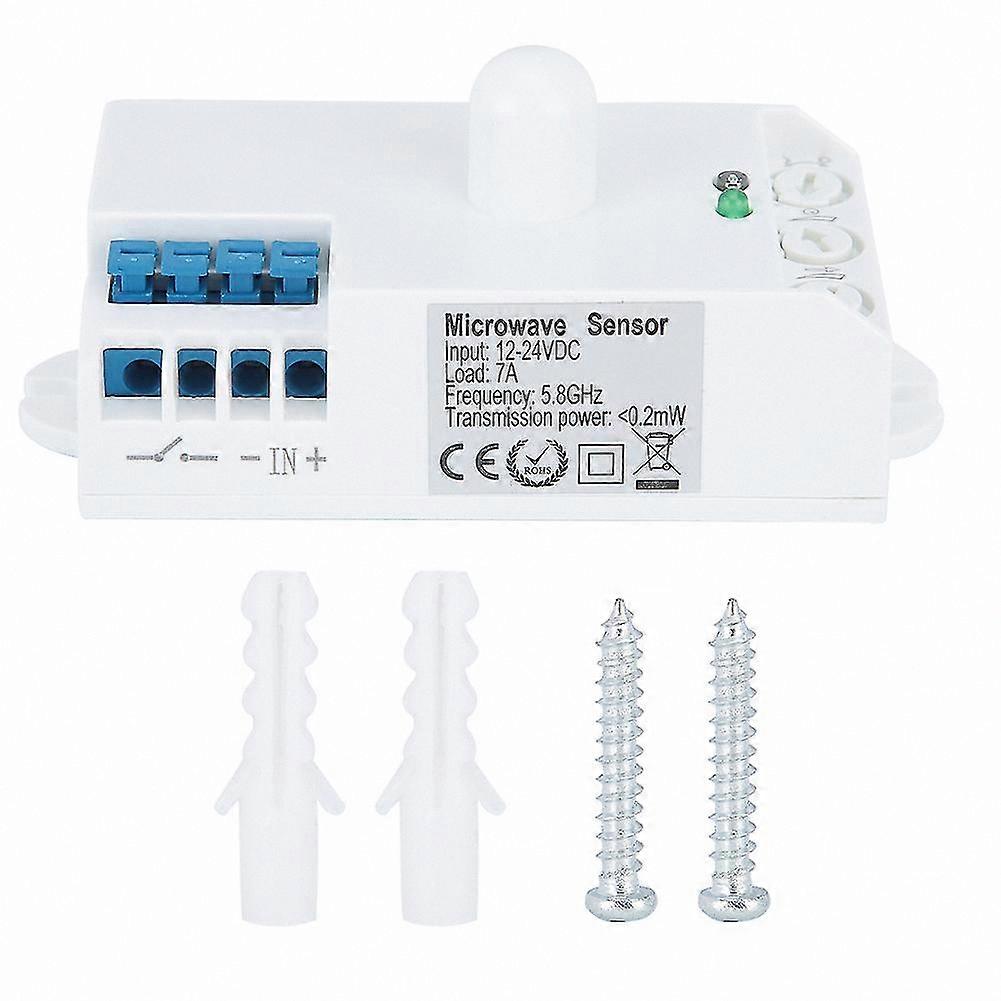 Smart Microwave Radar Sensor for Light Control, 5.8GHz, DC 12-24V