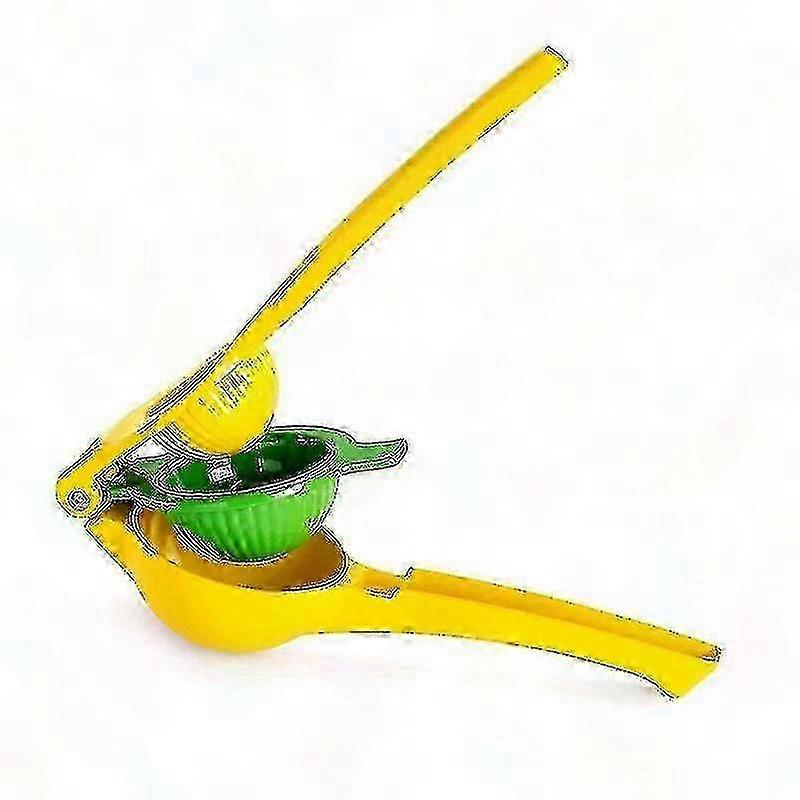 2 in 1 Heavy Duty Aluminum Lemon Squeezer - Manual Citrus Juicer for Lemon Orange with Long Handle
