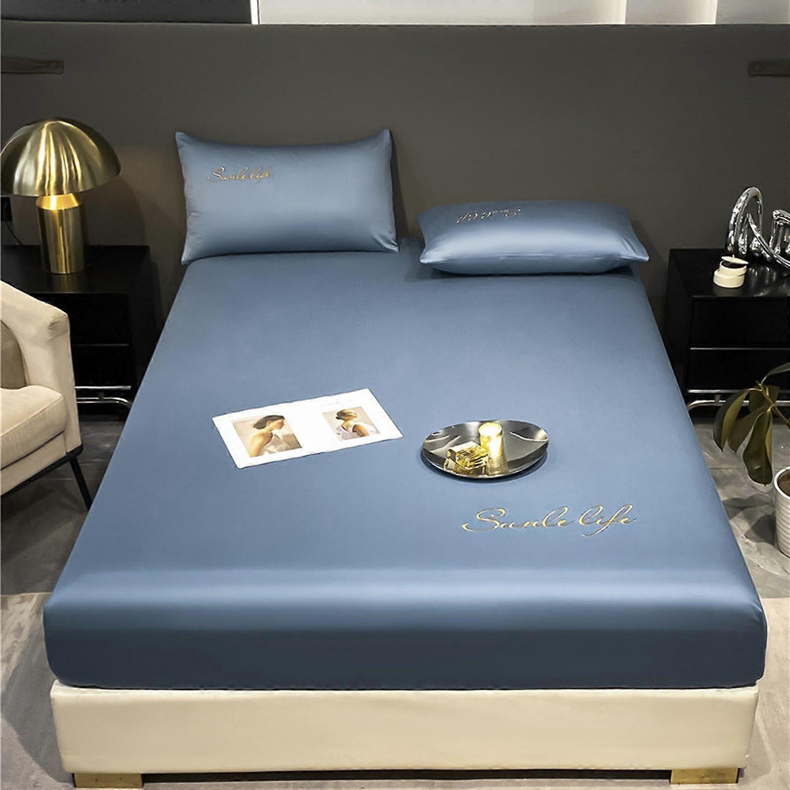 Fitted Sheet 50x70cm 2 Pieces Satin Brushed Breathable Soft Bedding Model