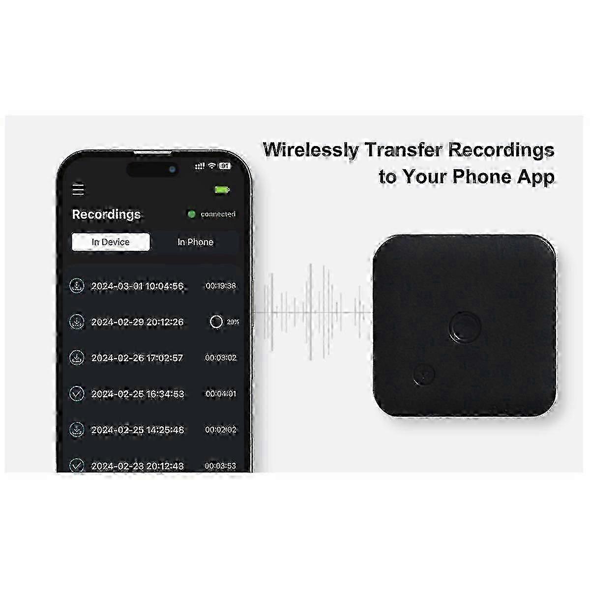 2025 AI Voice Recorder, Call Recorder, Digital Audio Recorder, Transcribes and Summarizes in 100 Language