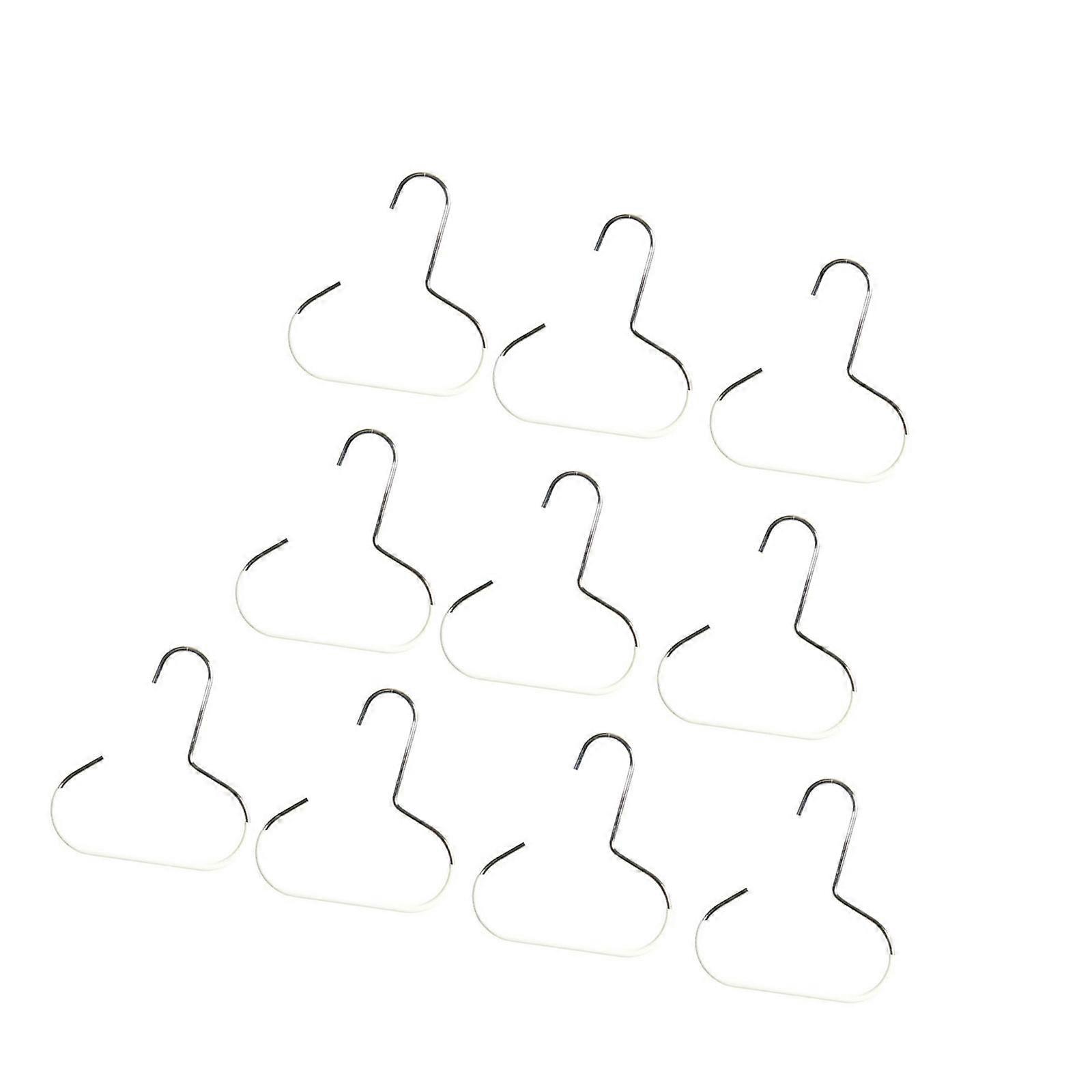 Compact 10 Capacity Hat Holder for Closet Organization Multiple Use Vertical Storage Space Saving Design  White
