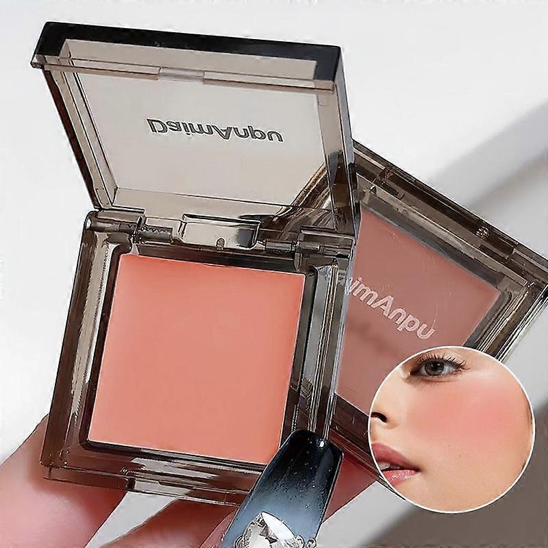 Long Lasting Single Color Blush Palette for Gifts, 1 Count Makeup Palette for Cheeks Contour