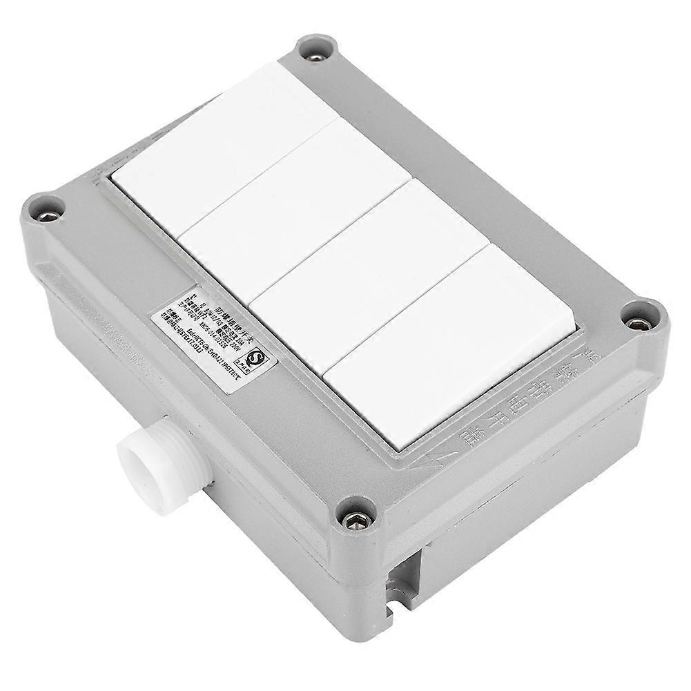 Interrupteur mural Interrupteur industriel anti-explosion tétrade à commande unique / double <br>BQM-4 Gang