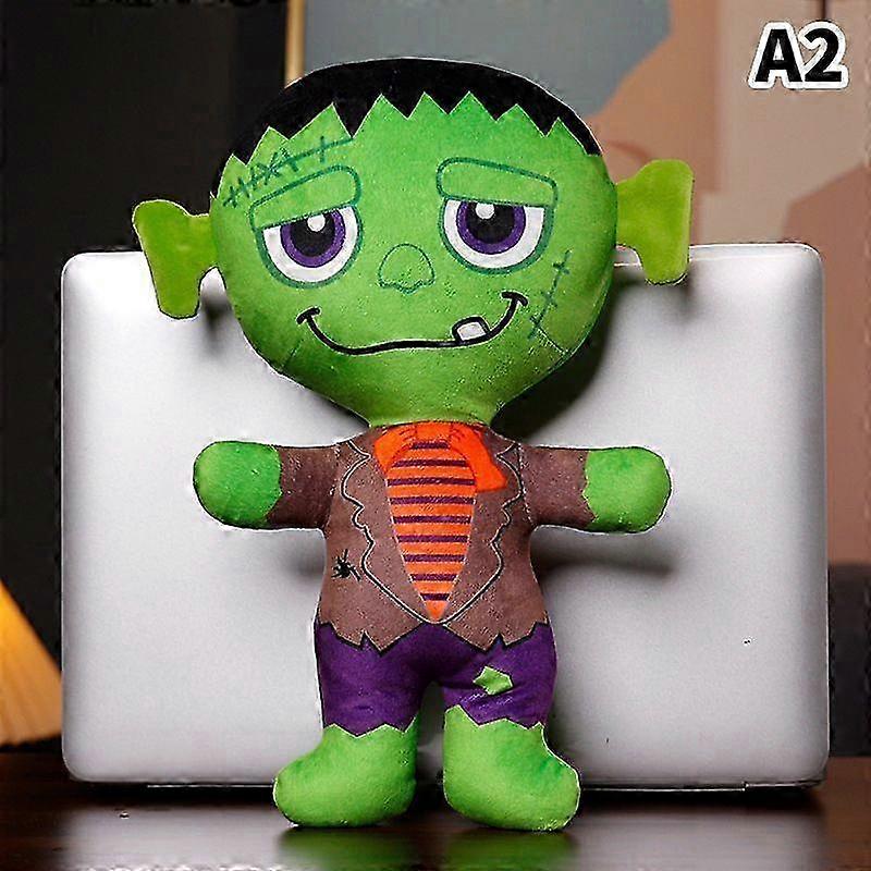 Cartoon Version Of Halloween Plush Toy Mummy Vampire Pumpkin Human And Skeleton