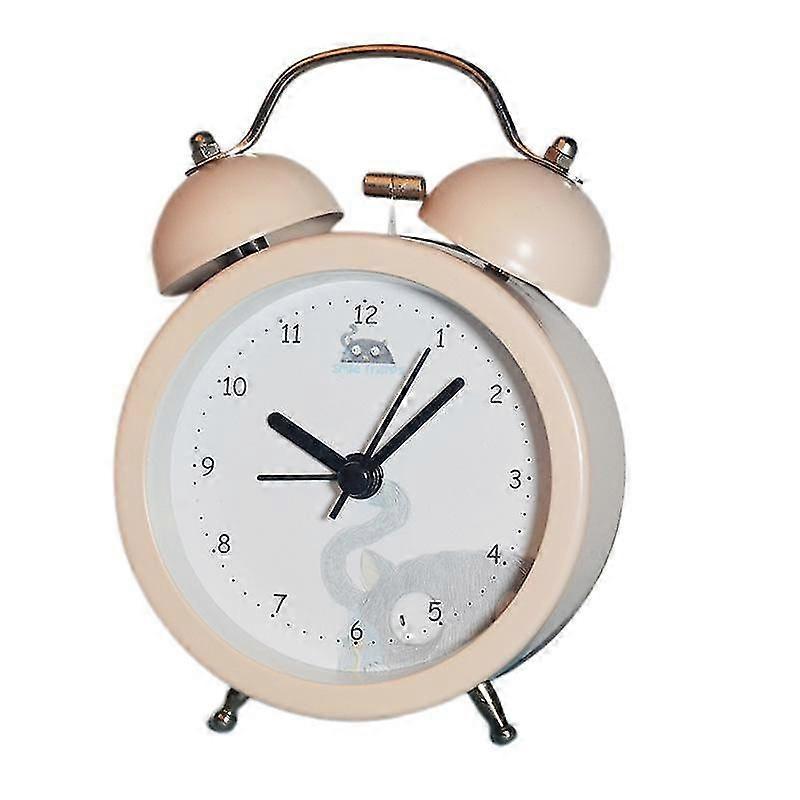 Analog Alarm Clock, 3 Inch Round Alarm Clock Non Ticking, Super Silent Alarm Clock, Simple Stylish Design For Desk/bedroom O