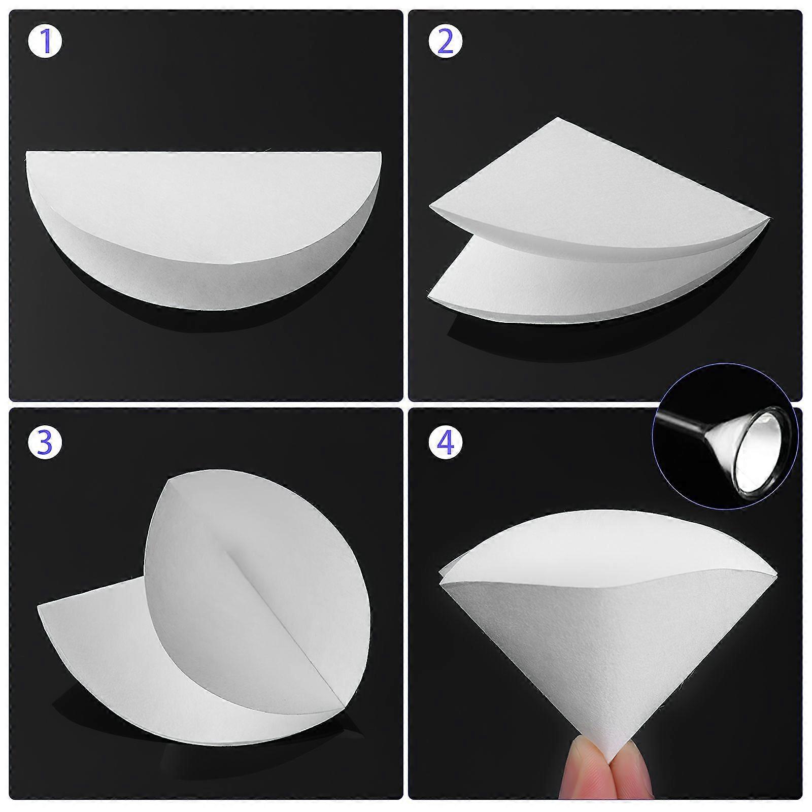 100 PCS 9cm Dia Premium Discs Medium Flow Rate Qualitative Filter Paper (White)