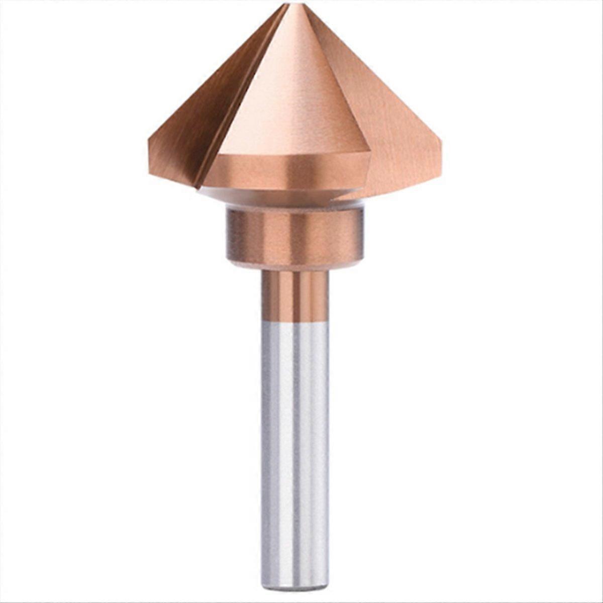 3 Flutes Countersink Drill Bit, 50mm HSS, 90 Degree Chamfering Tool