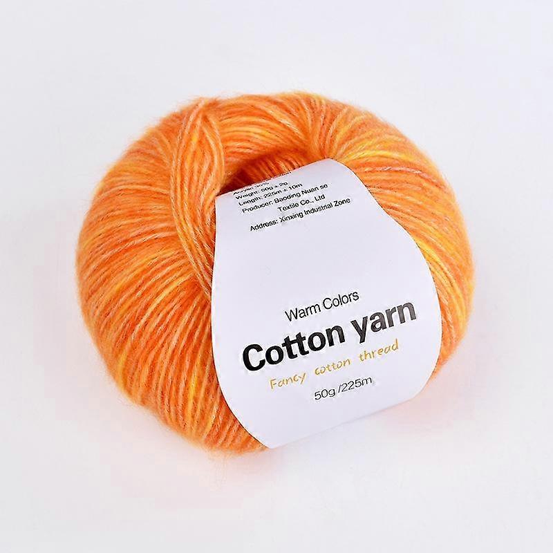 1PC Hand Woven Pure Cotton Thread Handmade Line Gift Real Silk Wool Thread Segmented Dyed Wool Yarn Multi-element