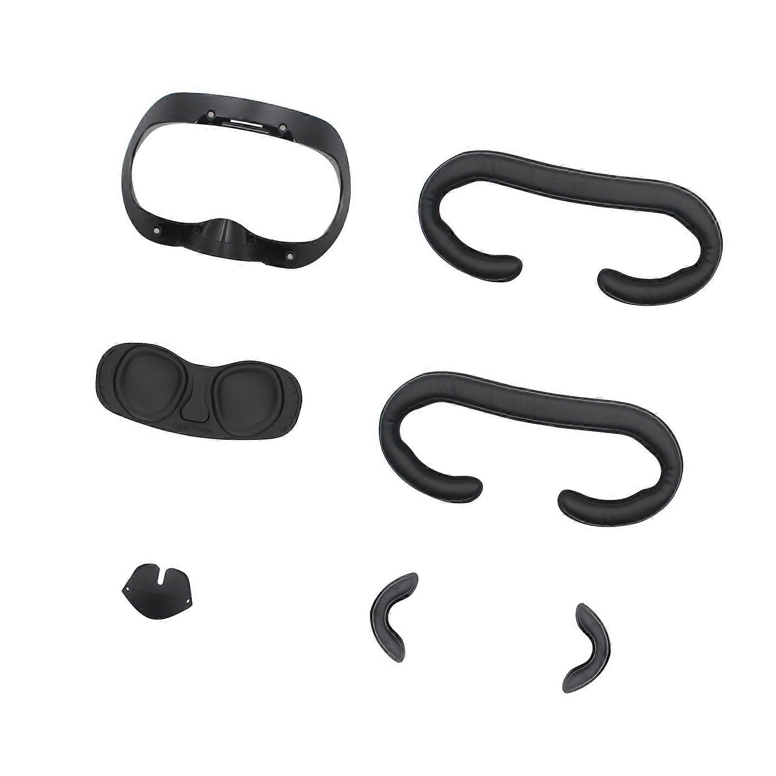 Quick Release VR Face Pad Kit Featuring Breathable PU Cover And Washable Sponge Padding Multicolor