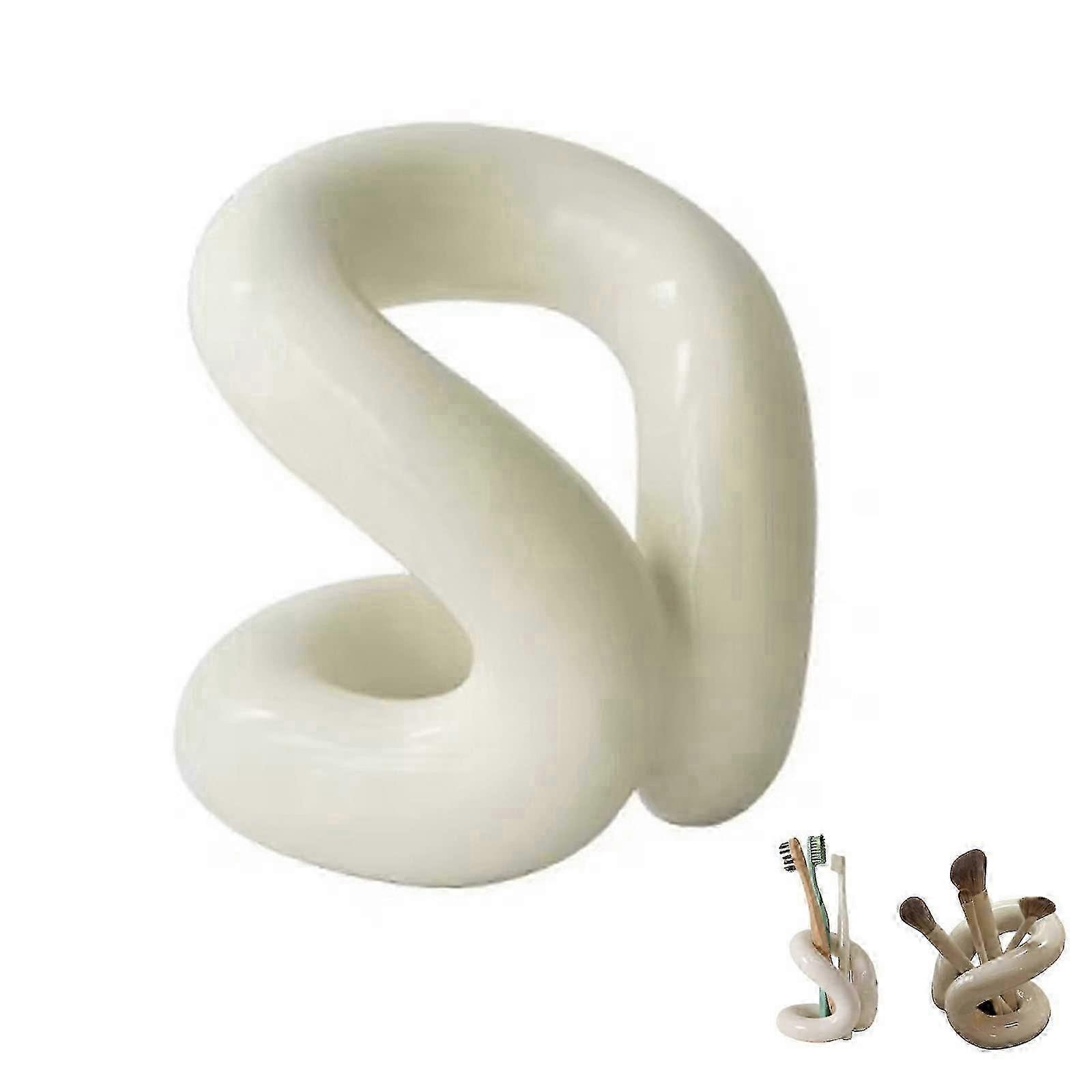 Creative Ceramic Toothbrush Holder for Bathroom Shelf Decoration