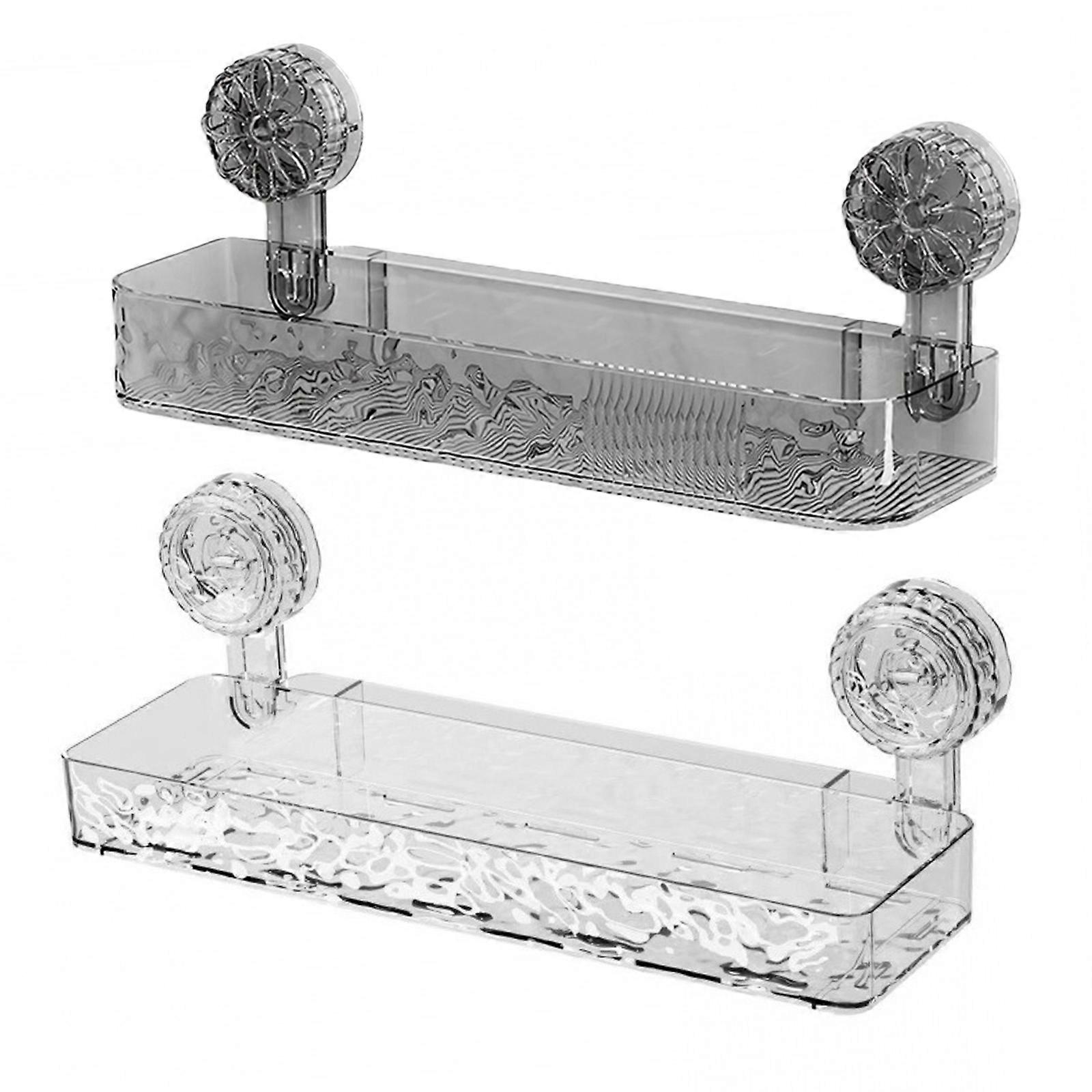 Hygienic Plastic Wall Shelf for Wet Rooms Effortlessly Removal Bathroom Storage Solution Without Tool Needed Multicolor