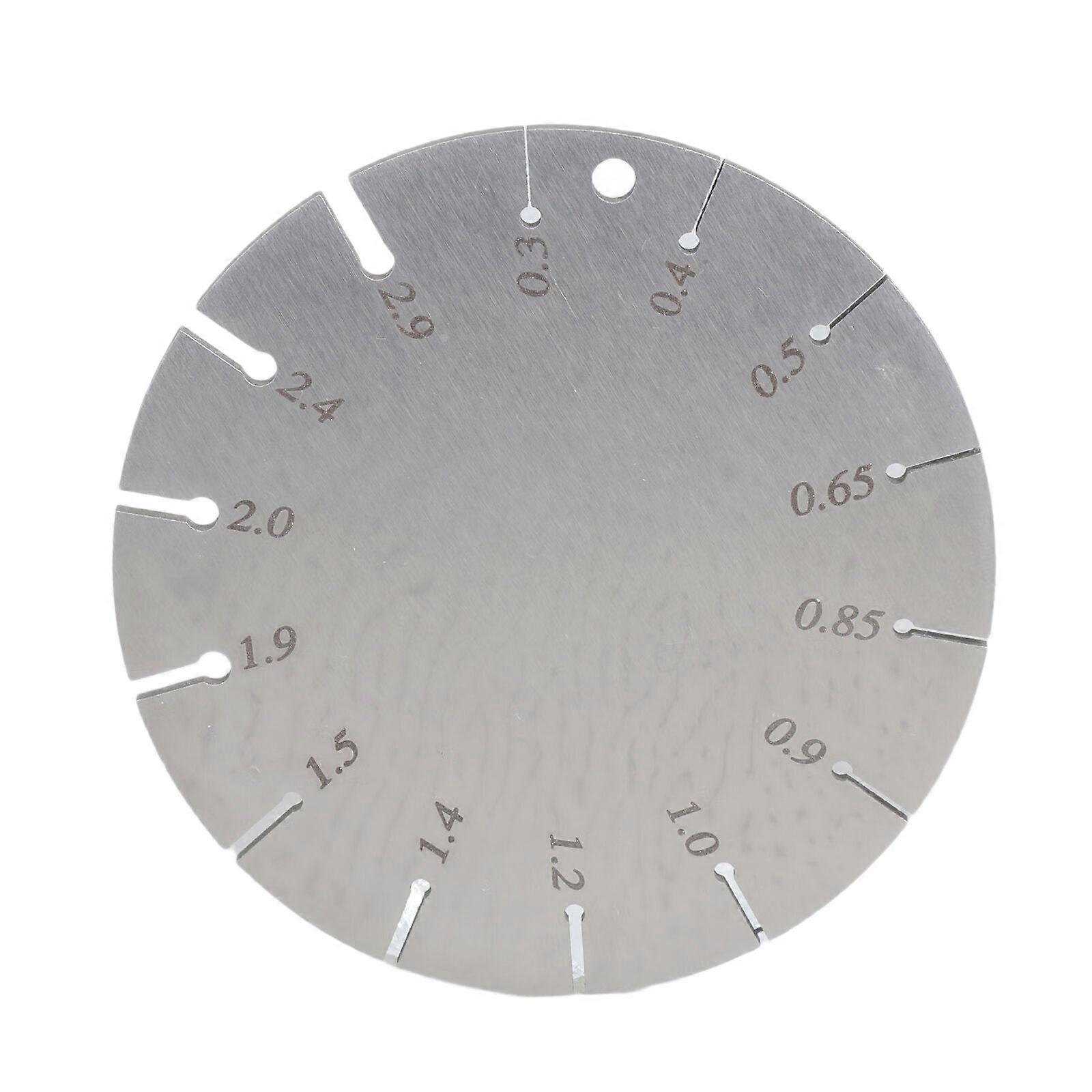 Expertly Crafted Metal Assessment Tool Suitable For 2mm Electrical Lines And Music Cable Size Checking Reliable Readings Multicolor