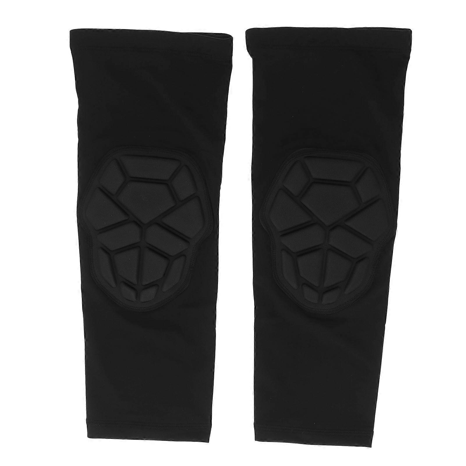 One Pair Collision Non Slip Sweat Release Reduce Fatigue Protective Knee Pads for Football Basketball Running