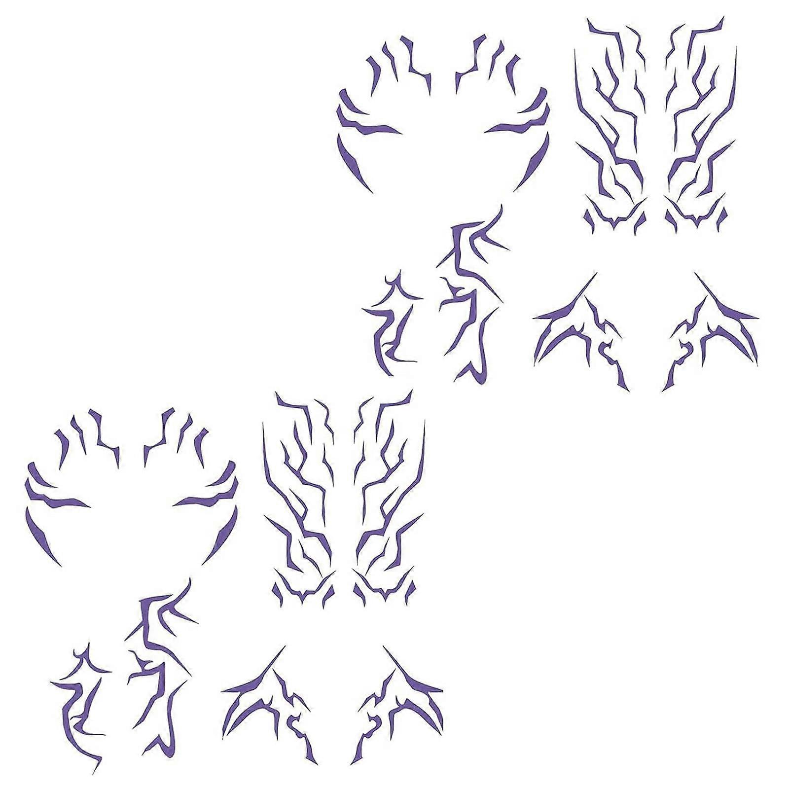 Realistic Devil Temporary Sticker Multipurpose Skin Safe Sticker Long Timing Waterproof Sticker For Cosplay Event Use Multicolor