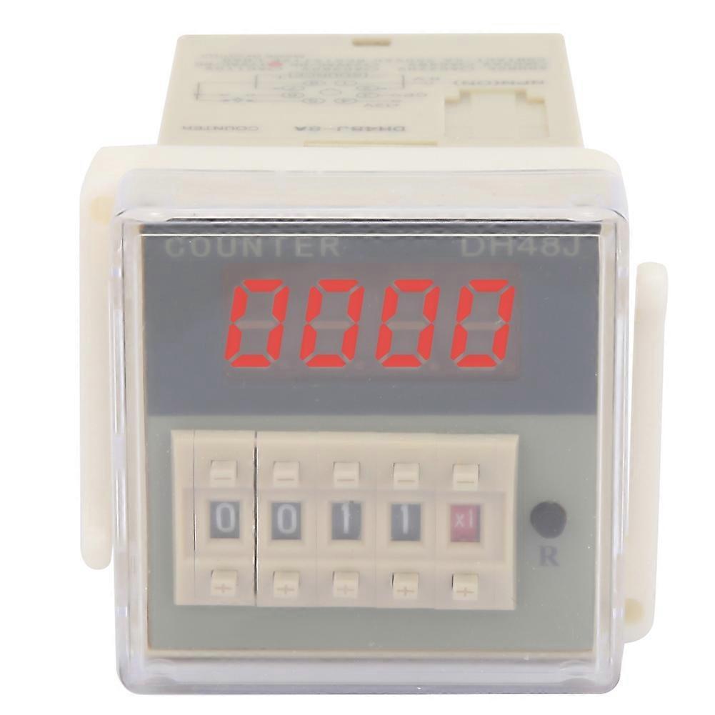 O111ROM DH48J-8A LCD Digital Electronic 8 Pins Counter Delay Time Relay 0-999900(24VAC/DC)
