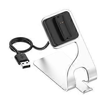 Ladestation Uhr Ladegerät Uhr Ladestation USB für Ace3/ Inspire2 Smartwatch Zubehör Silv