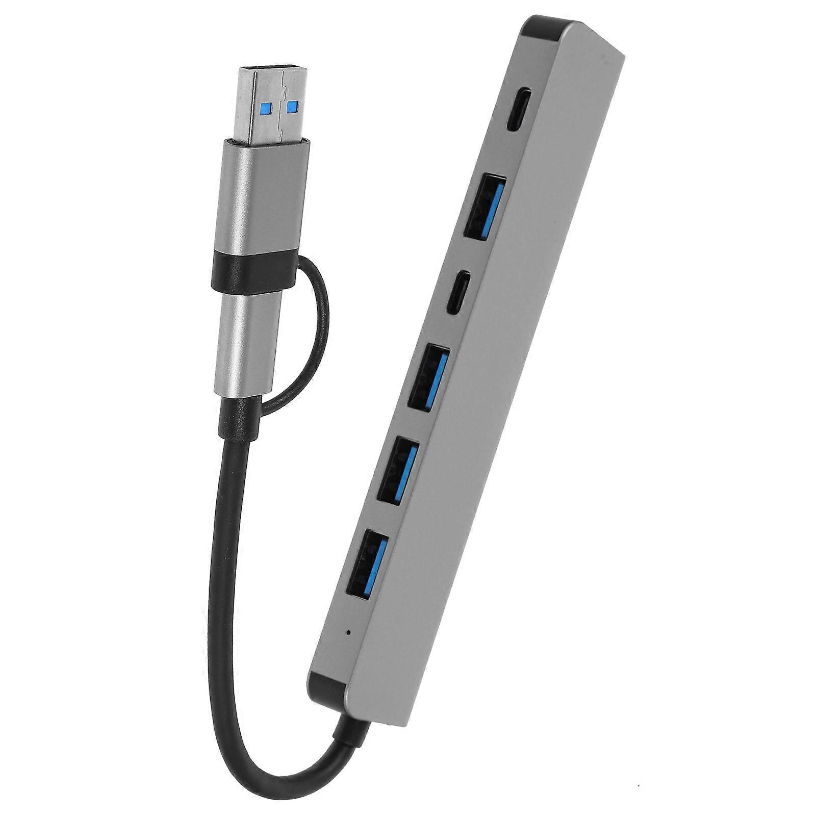 USB Hub Multi-ports Hub USB Splitter USB Adapter Laptop Computer 7 In 1 USB Extender