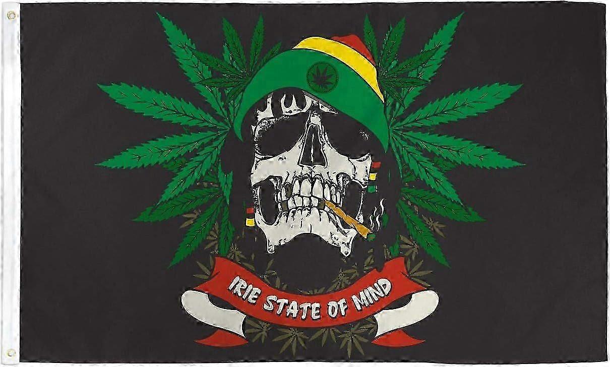 Rasta Pirate Skull Flag Mode A-2172