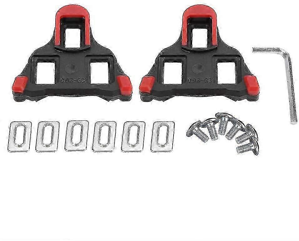 Cykelpedalplader til landevejscykling, 1 par sæt